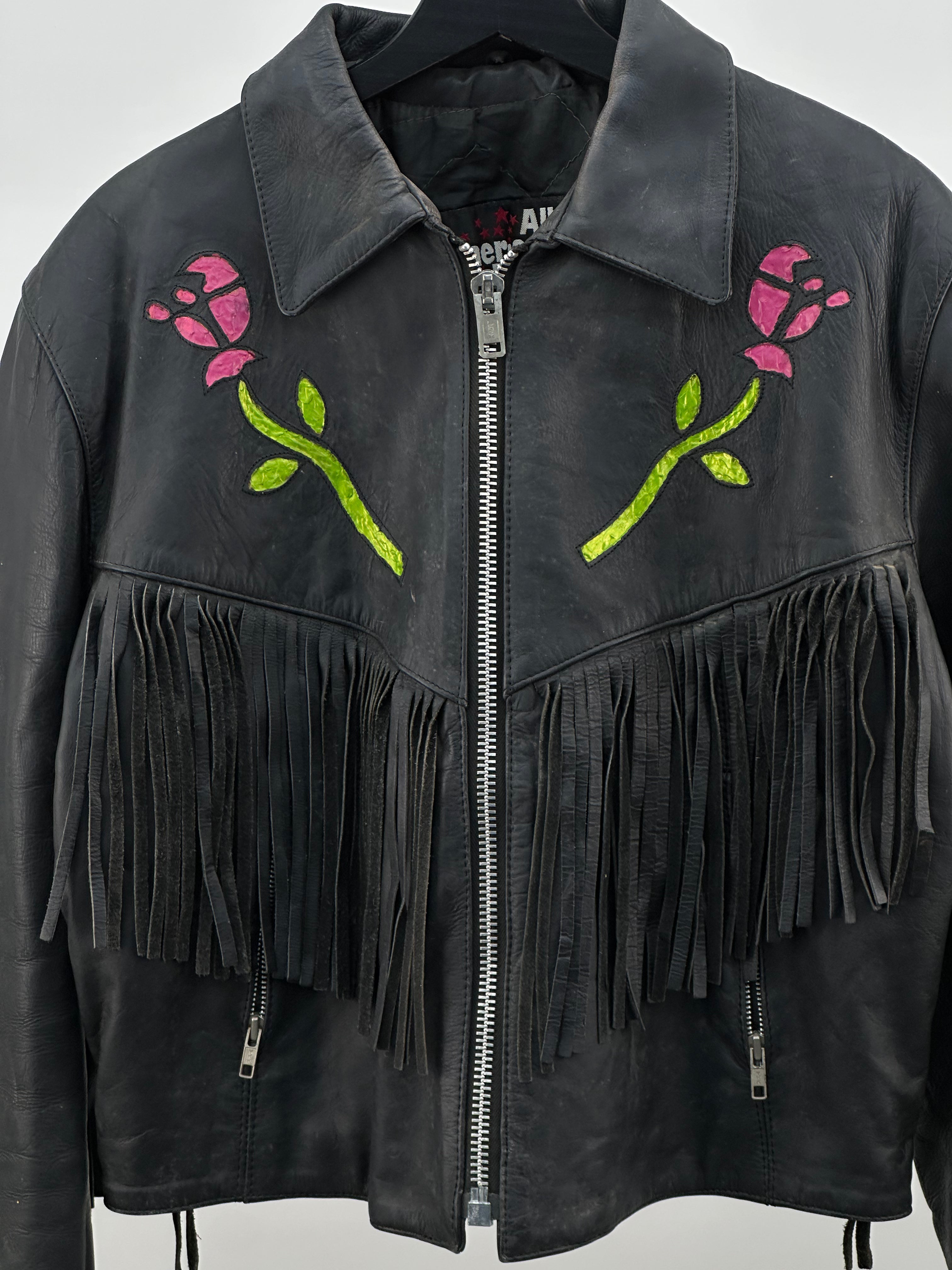 WOMEN'S LEATHER JACKET SIZE: M