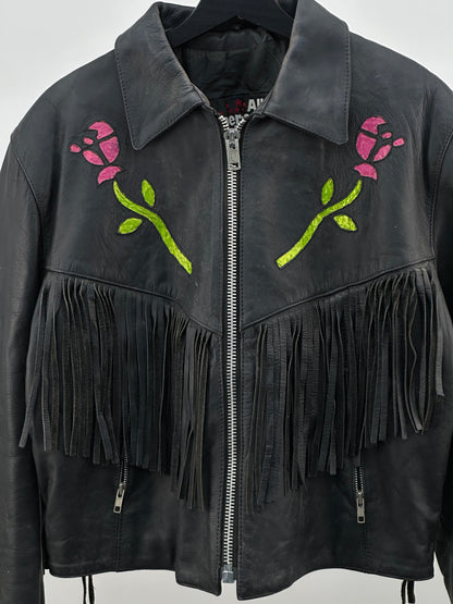 WOMEN'S LEATHER JACKET SIZE: M