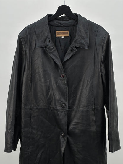 GENUINE LEATHER JACKET SIZE: L