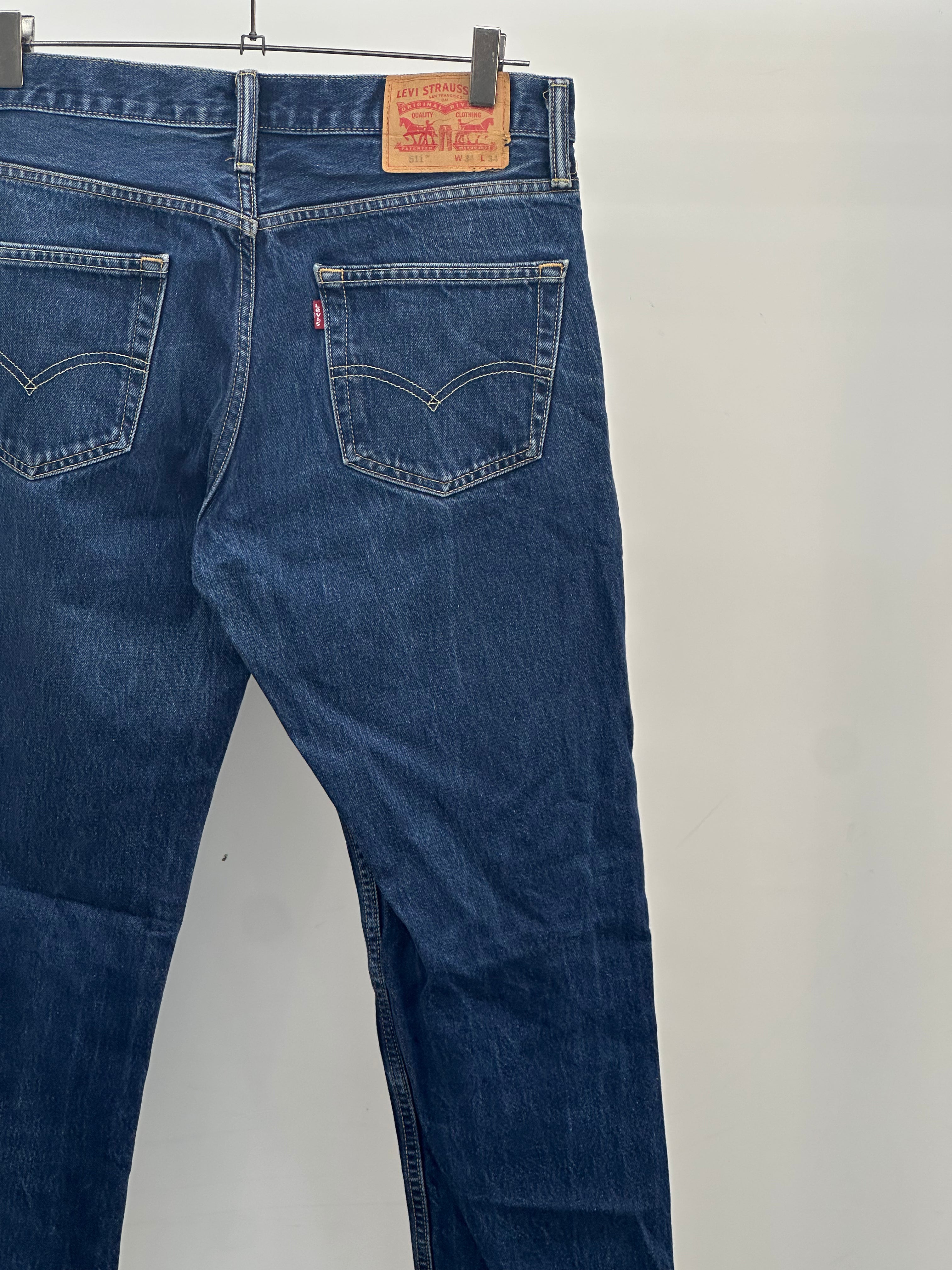 LEVI'S 511 TAGLIA: 48 ITA = W34 L34