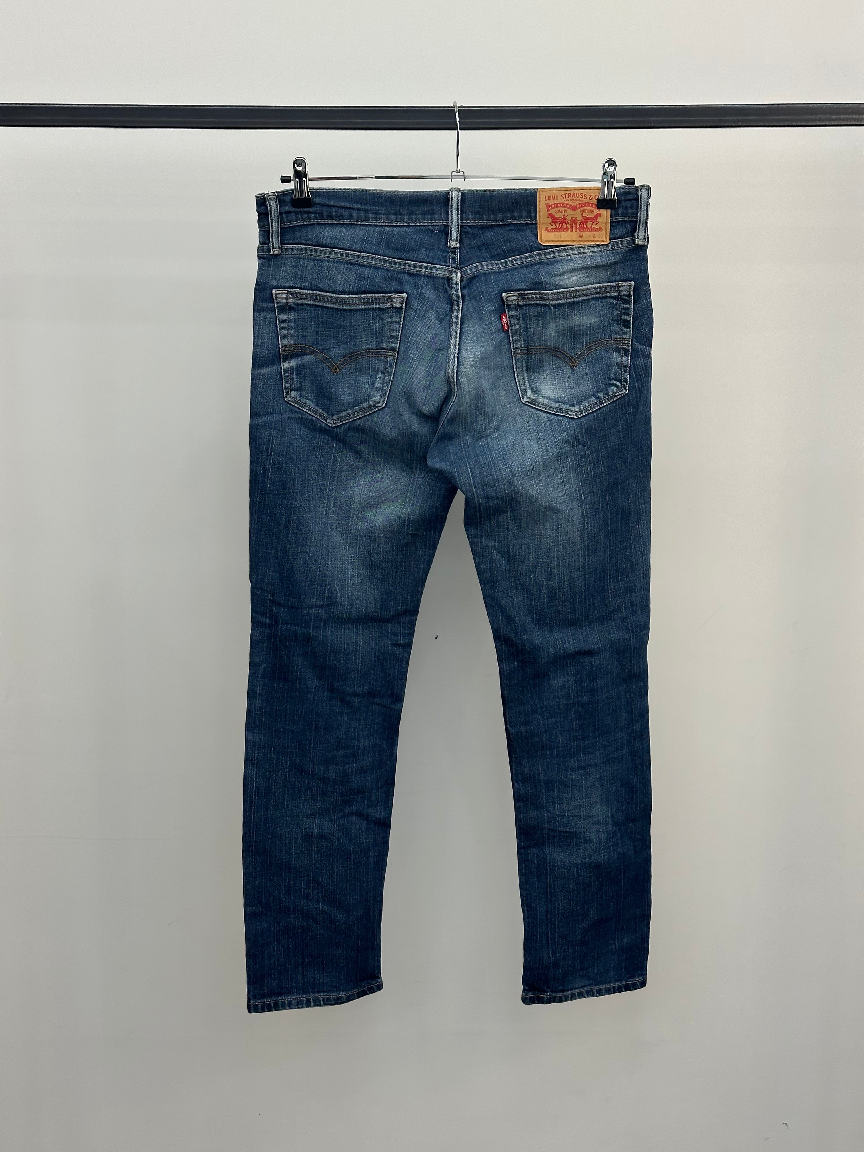 LEVI'S 511 TAGLIA: 48 ITA = W34 L32