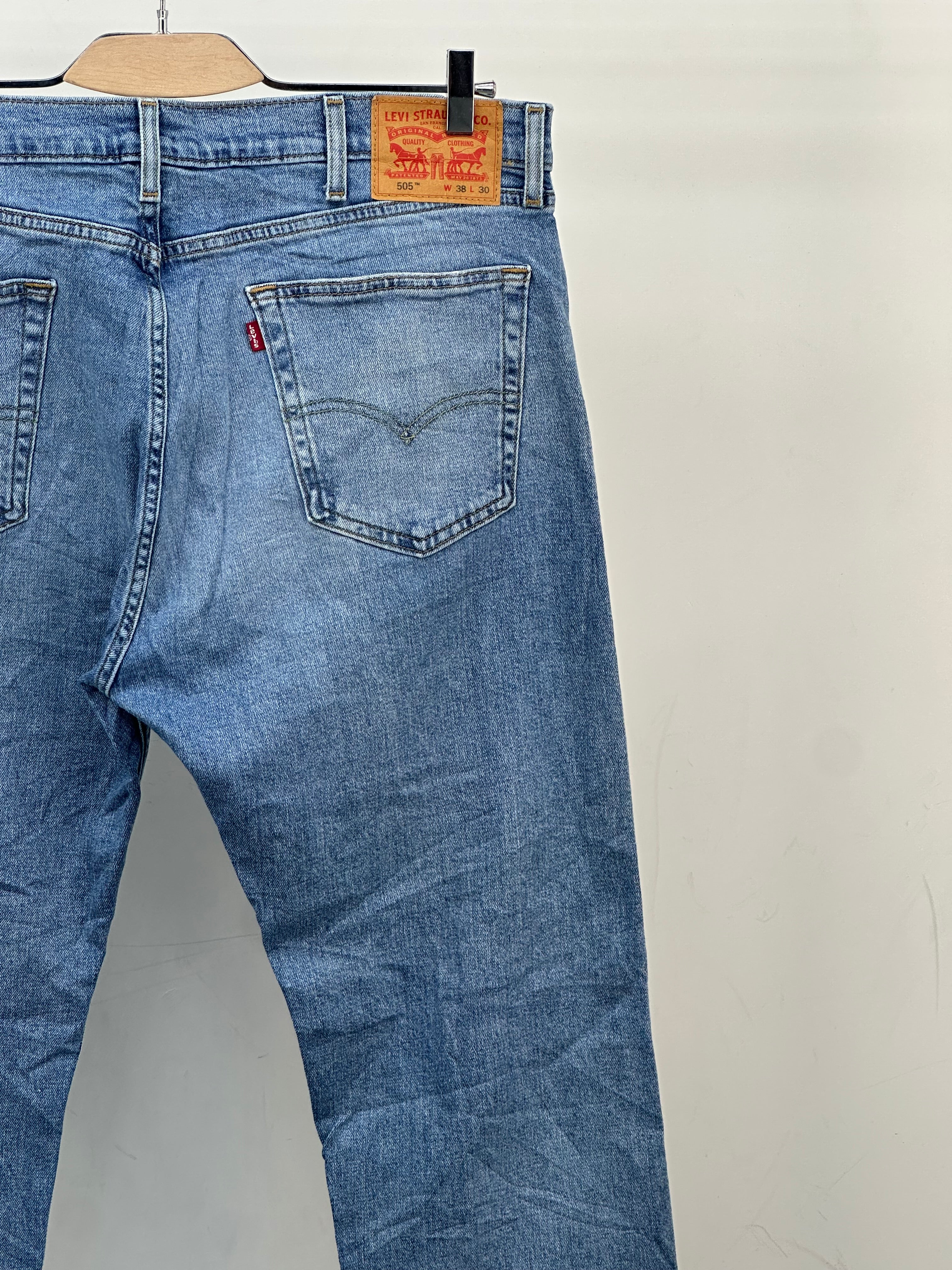 LEVI'S 505 STRAIGHT FIT TAGLIA: 52 ITA = W38 L30