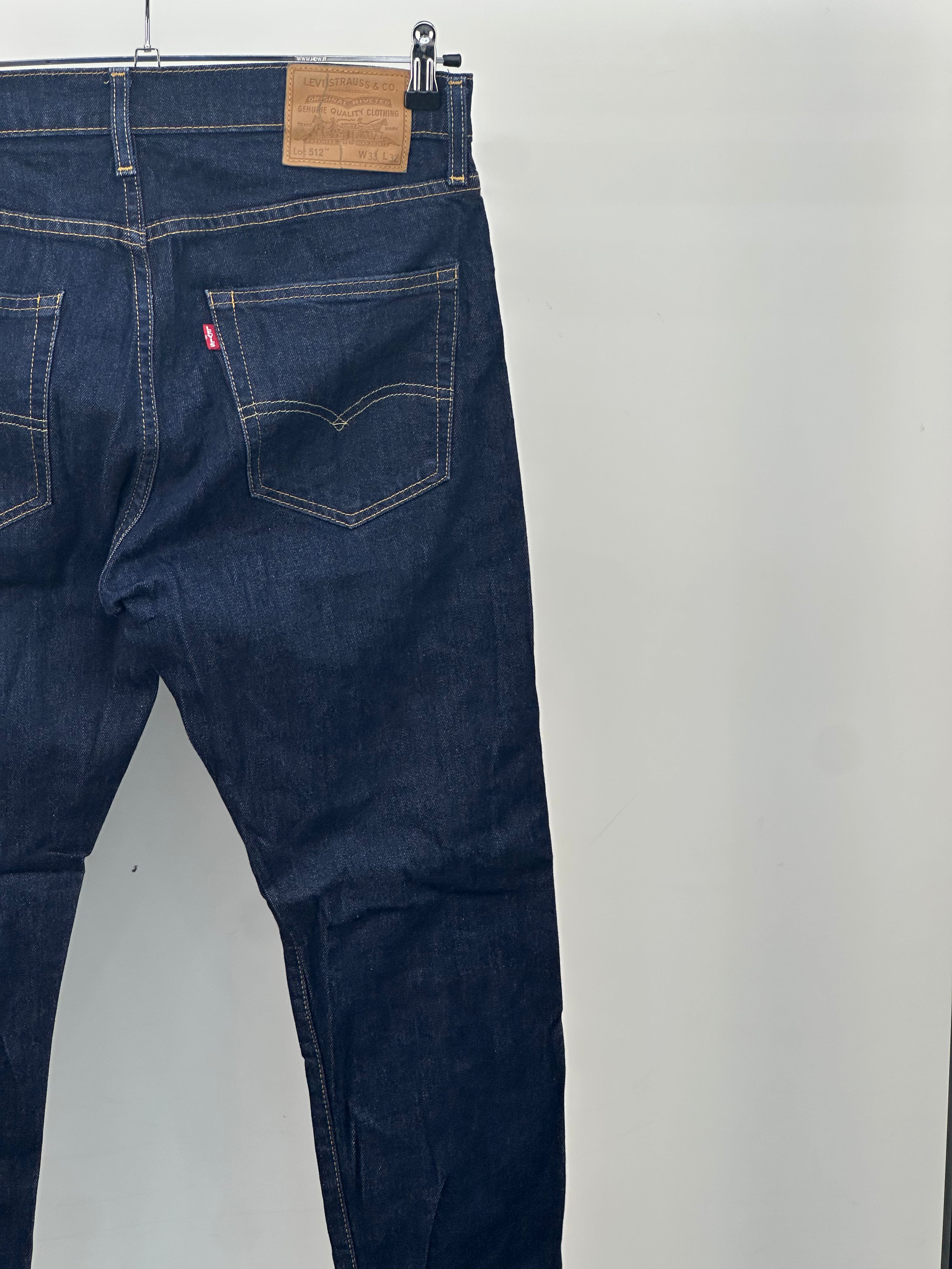 LEVI'S 512 SLIM FIT TAGLIA: 47 ITA = W33 L32