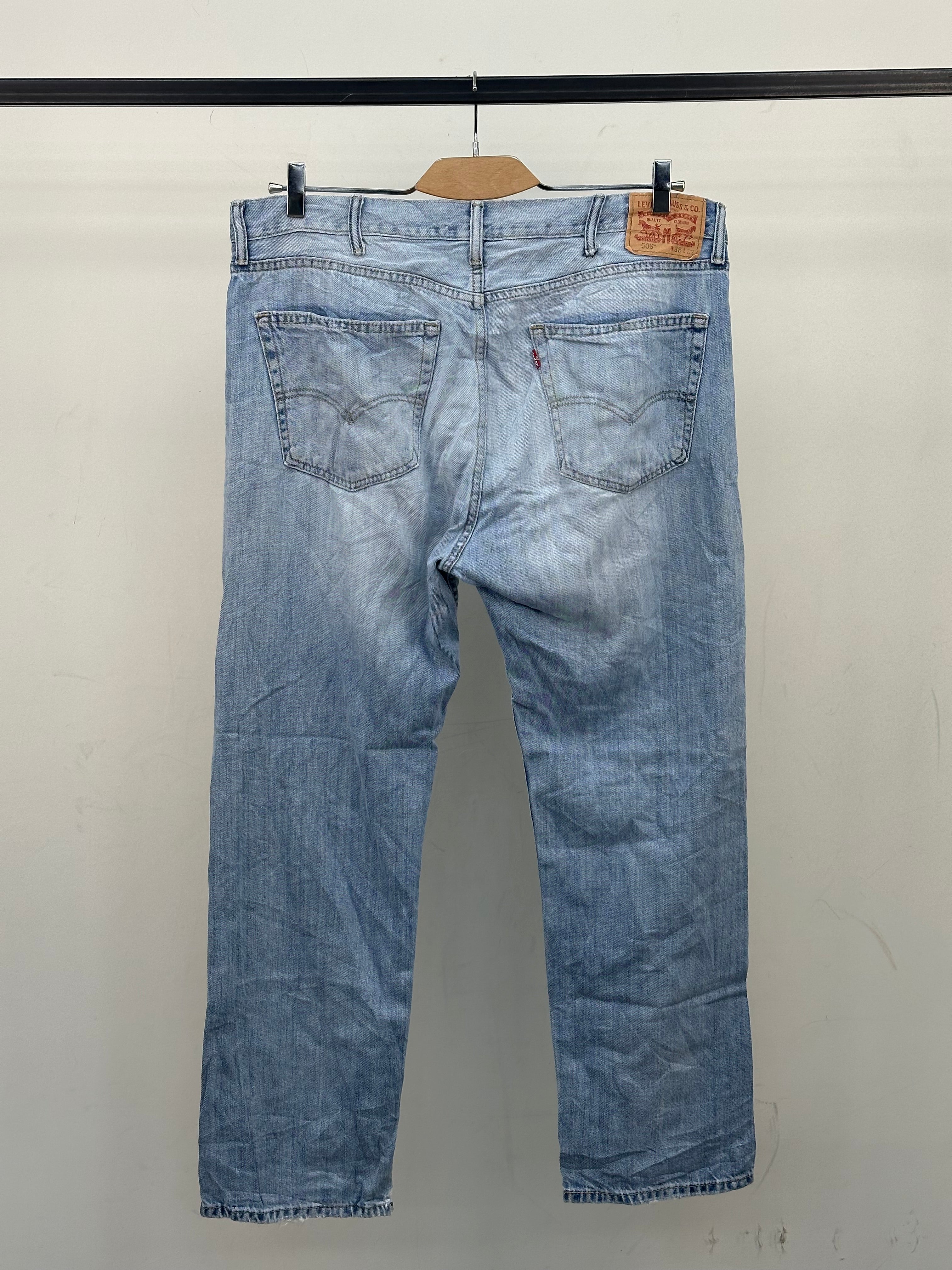 LEVI'S 505 STRAIGHT FIT TAGLIA: 52 ITA = W38 L32
