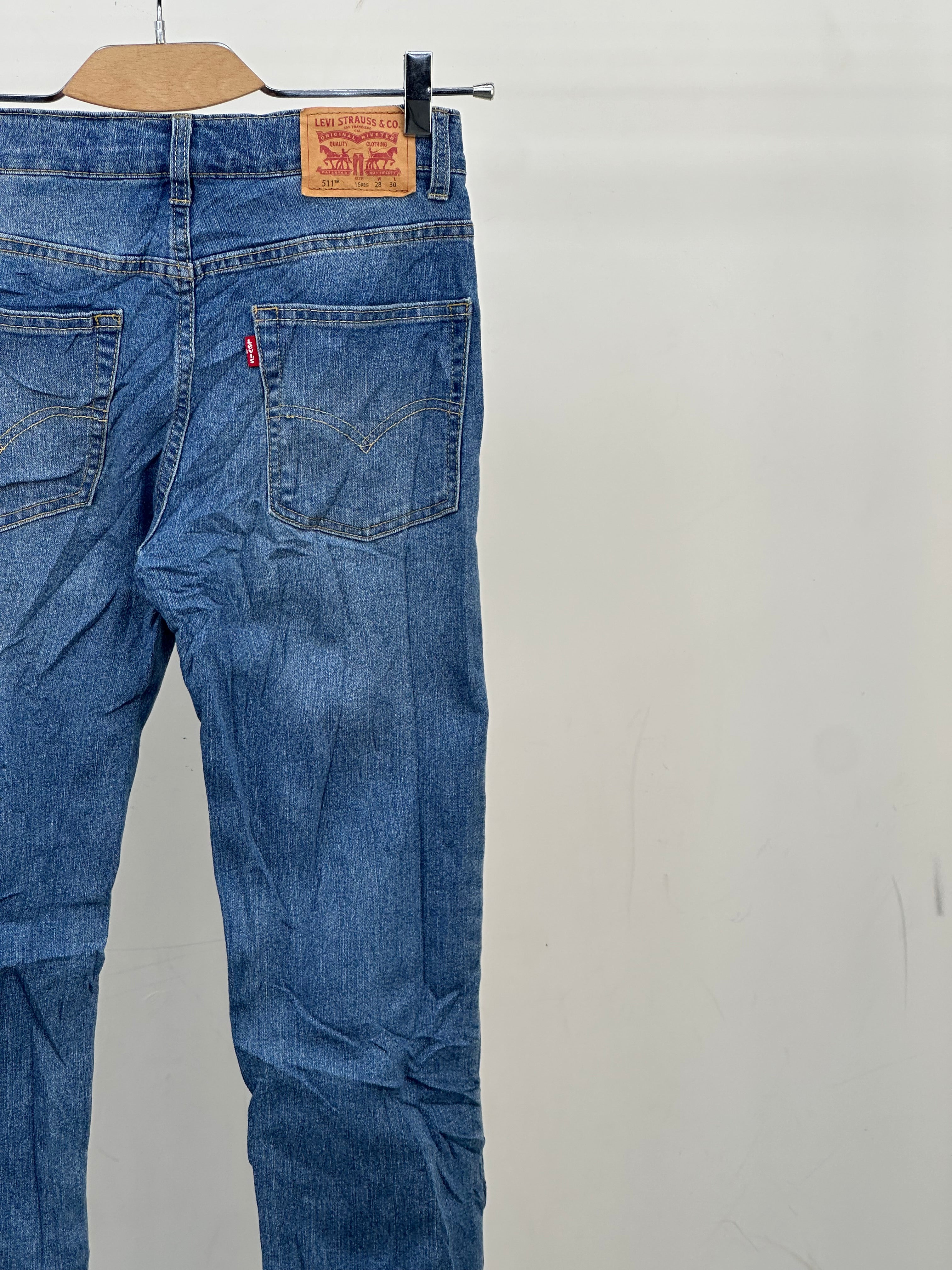 LEVI'S 511 SLIM FIT TAGLIA: 42 ITA = W28 L30 (ADOLESCENTE)