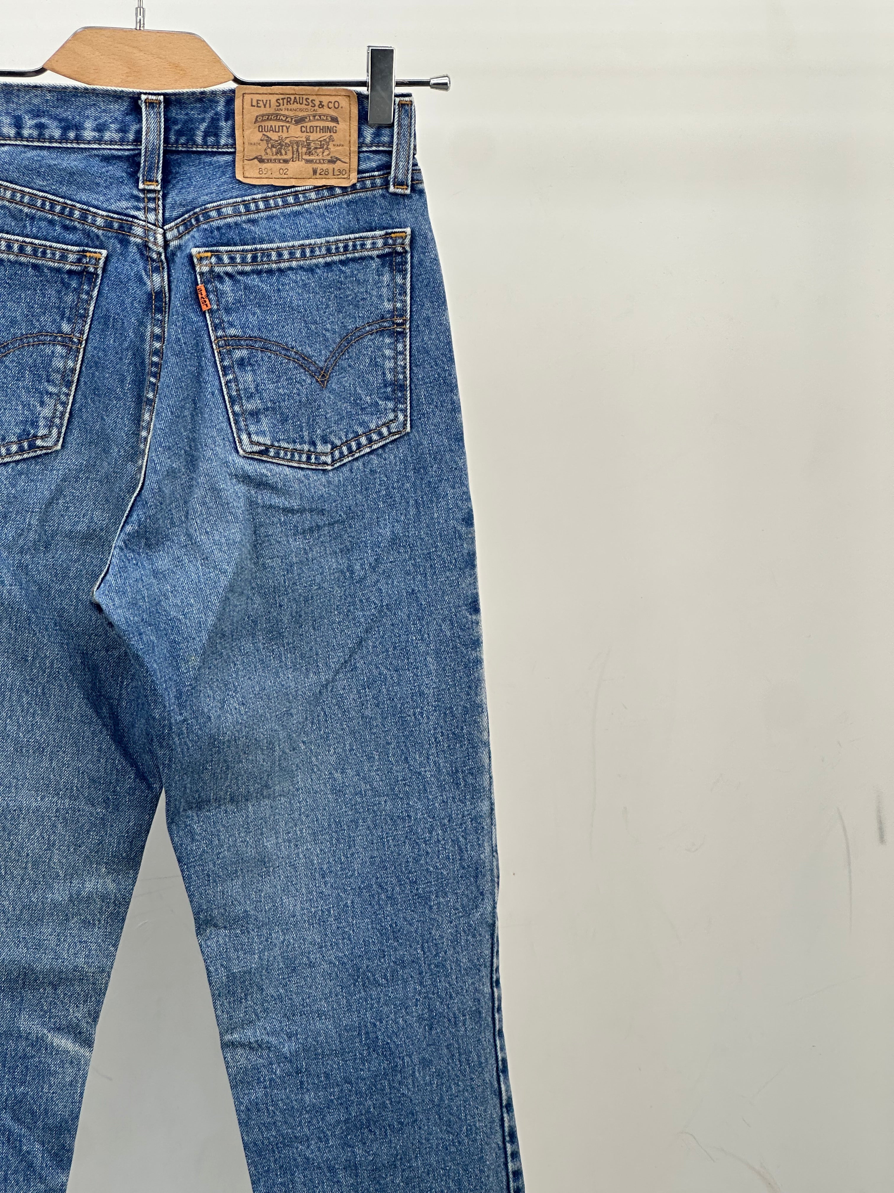 LEVI'S 891 ORANGE TAB FIT TAGLIA: 42 ITA = W28 L30