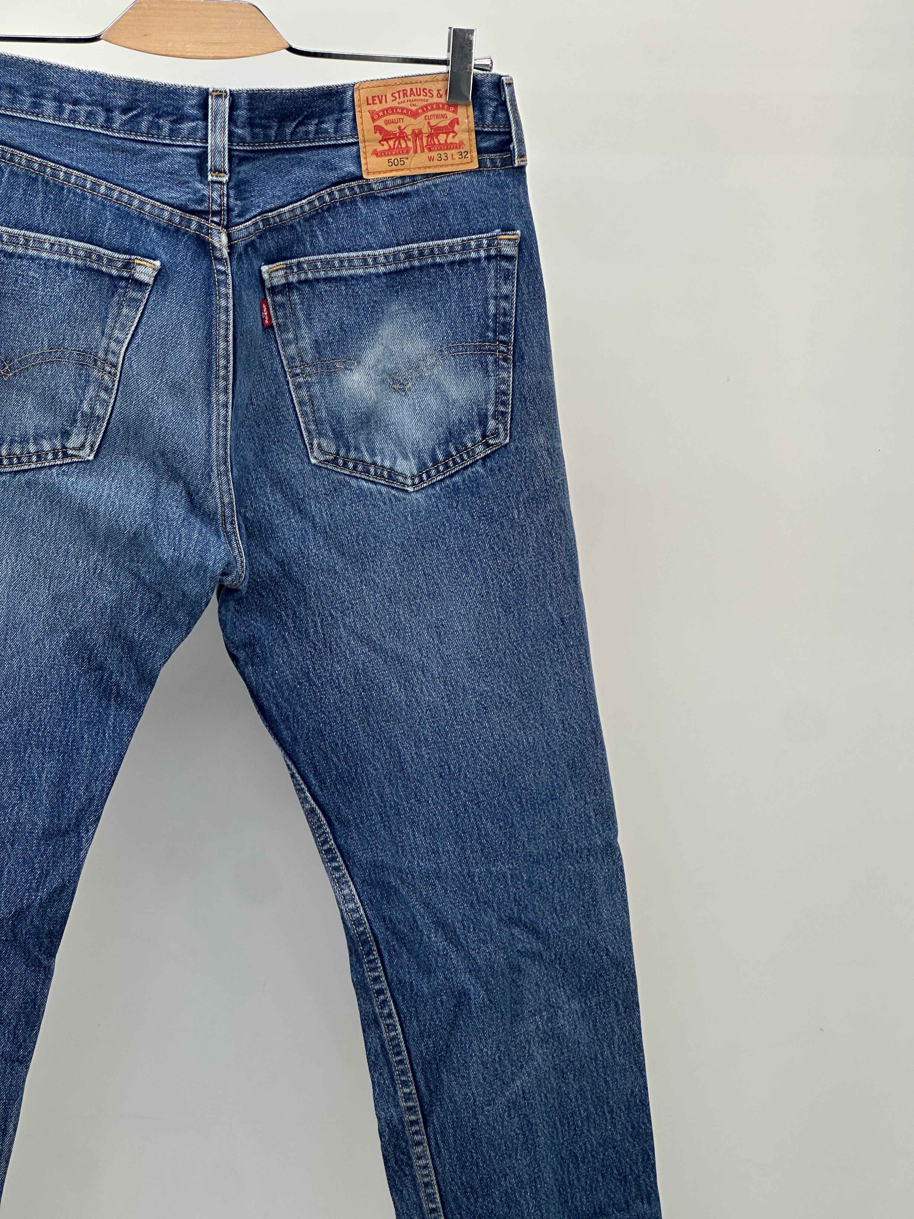 LEVI'S 505 STRAIGHT TAGLIA: 47 ITA = W33 L32