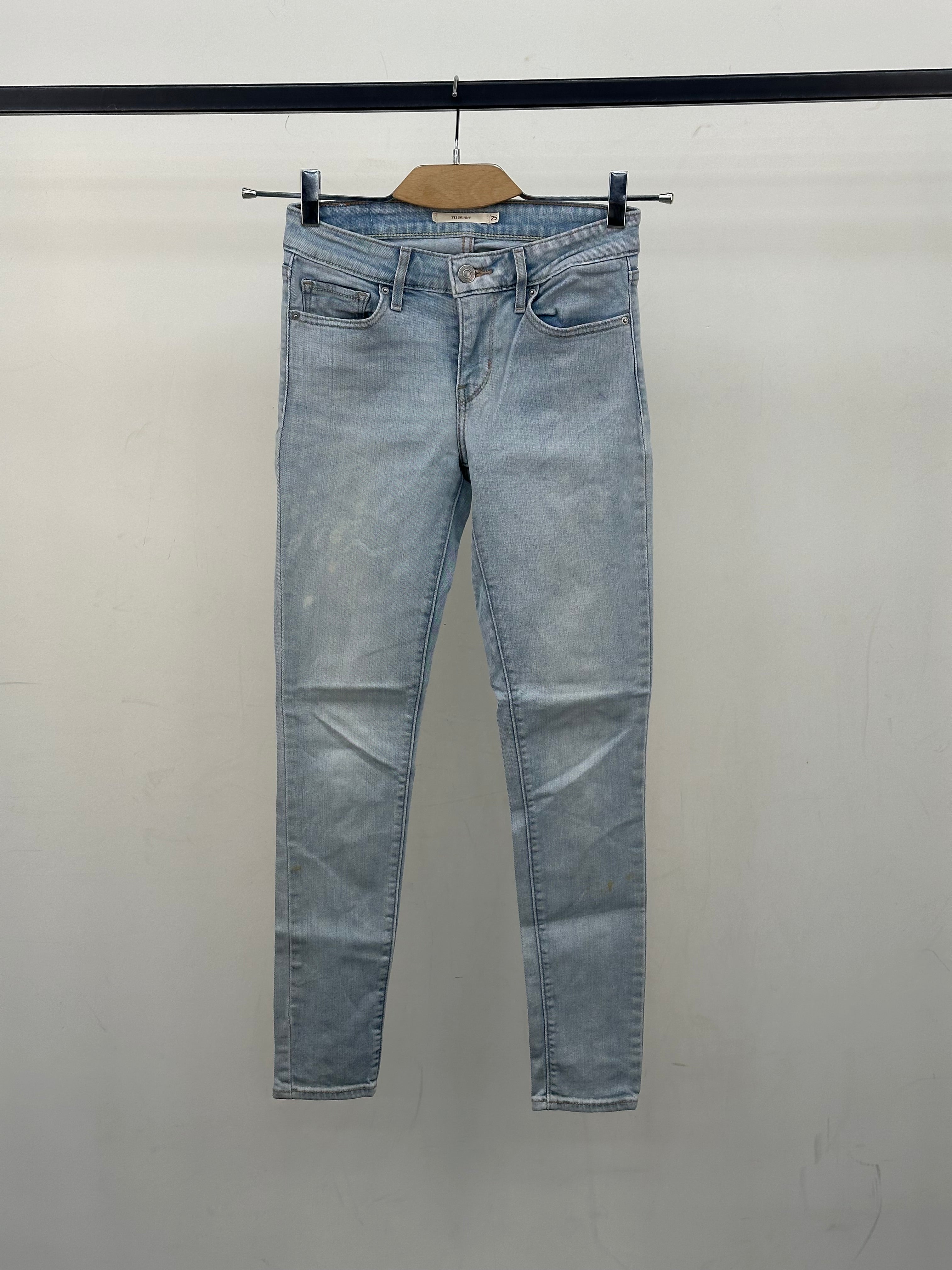 LEVI'S 711 SKINNY TAGLIA: 39 ITA = W25 L32
