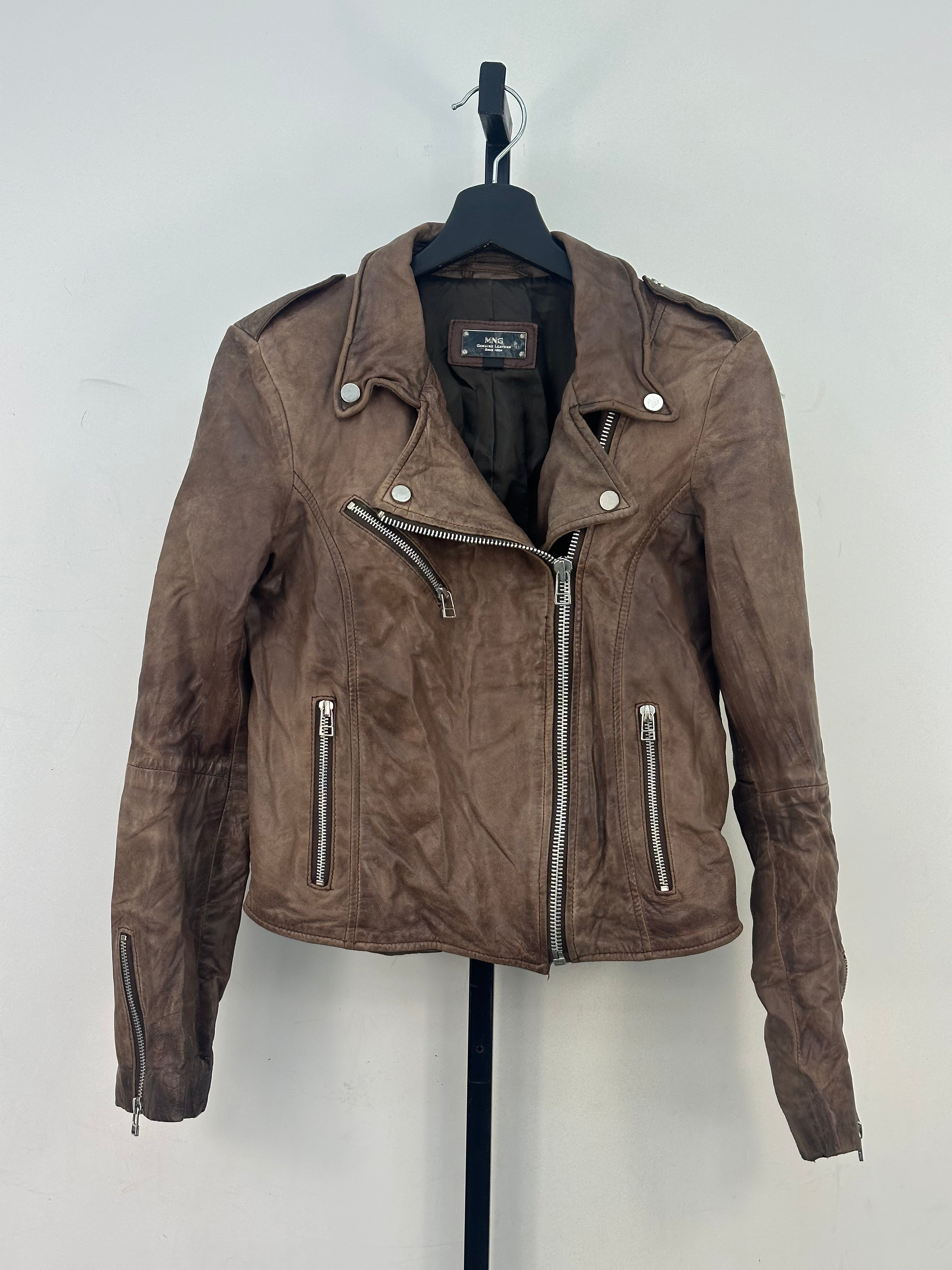 GIACCA CROPPED VERA PELLE TAGLIA: M