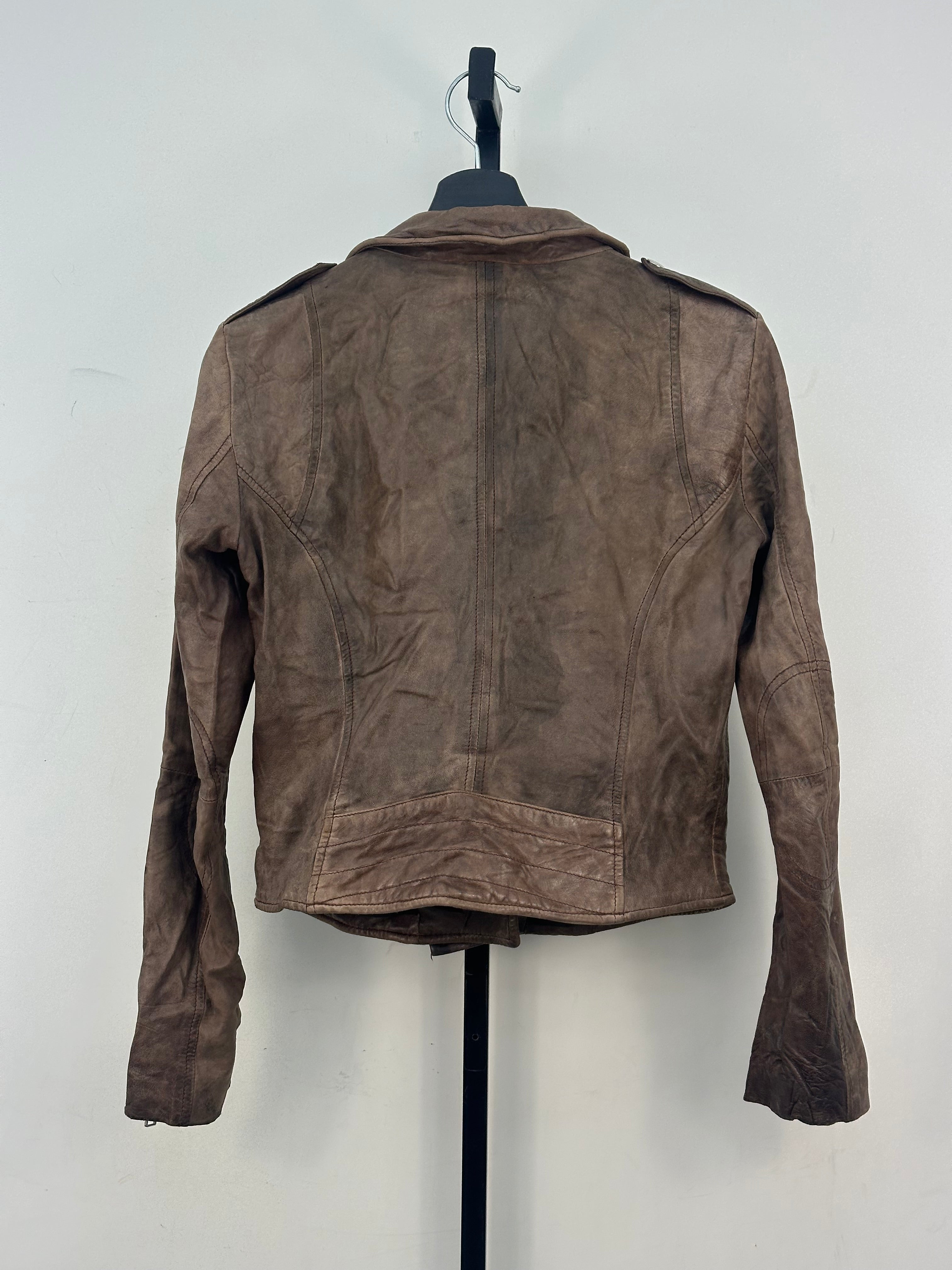 GIACCA CROPPED VERA PELLE TAGLIA: M