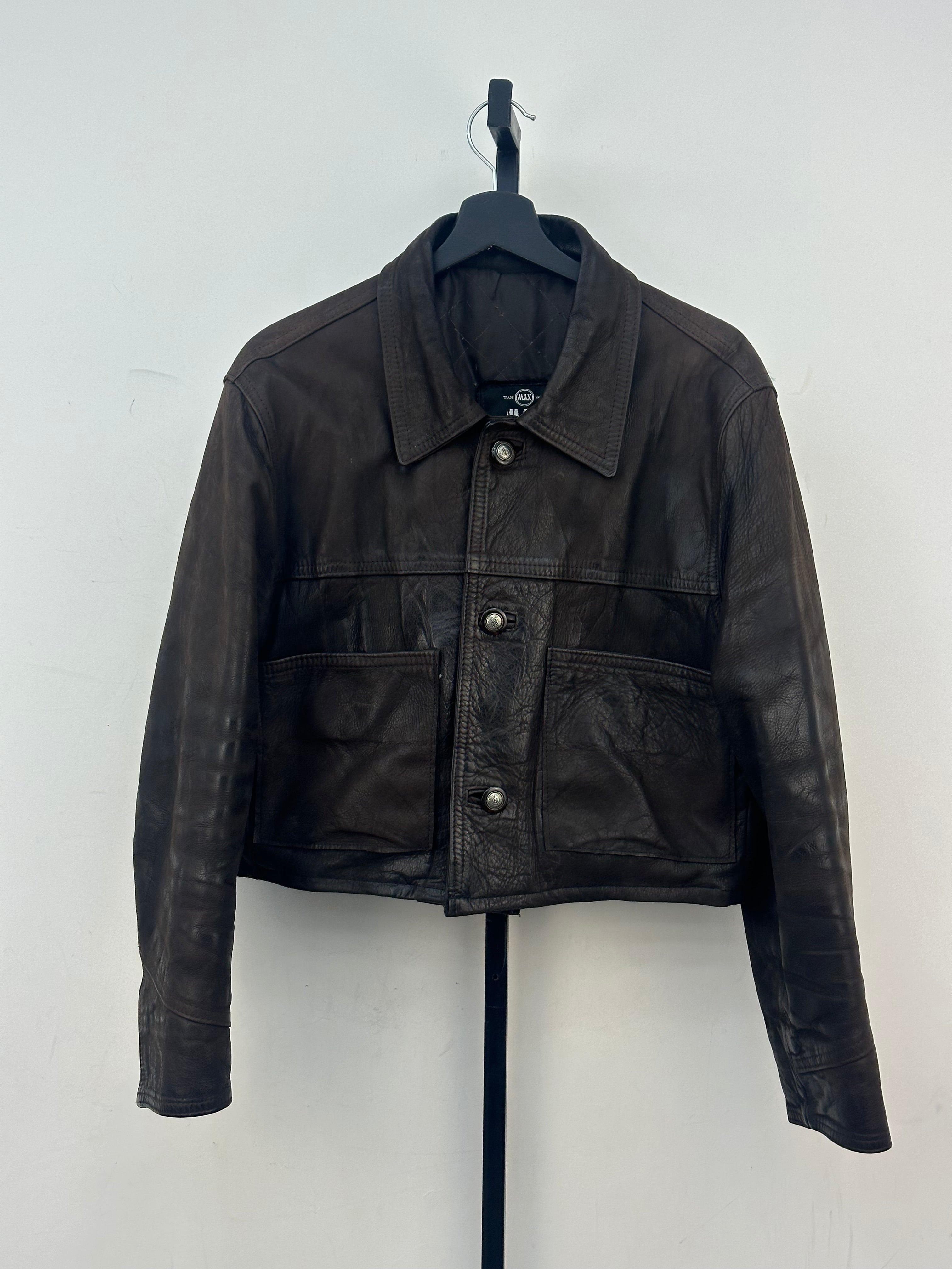 GIACCA CROPPED VERA PELLE TAGLIA: M