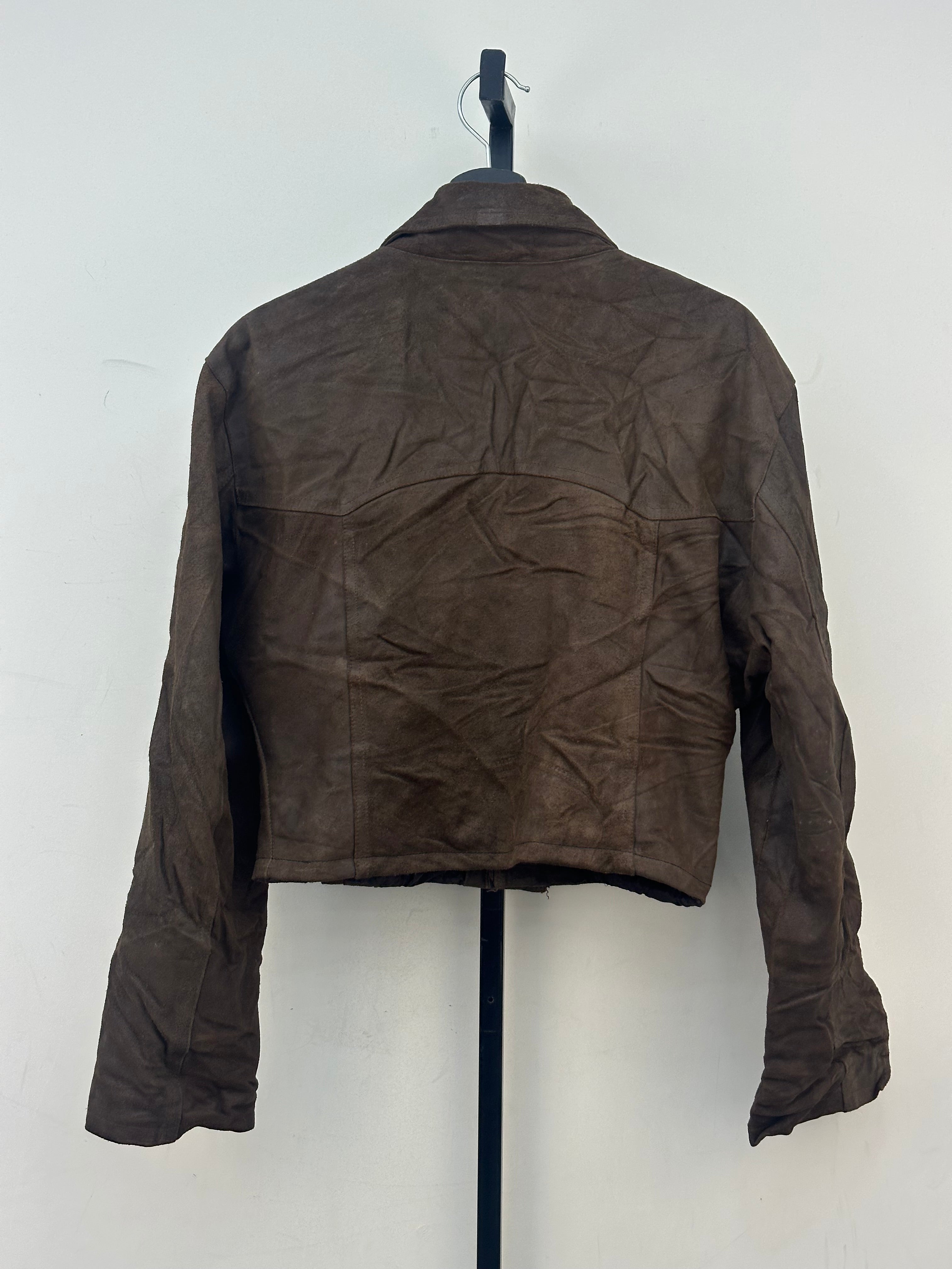 GIACCA CROPPED VERA PELLE TAGLIA: M