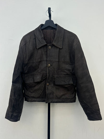 GIACCA CROPPED VERA PELLE TAGLIA: M