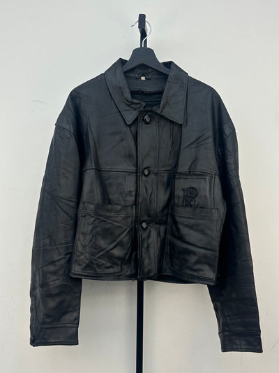 GIACCA CROPPED VERA PELLE TAGLIA: L