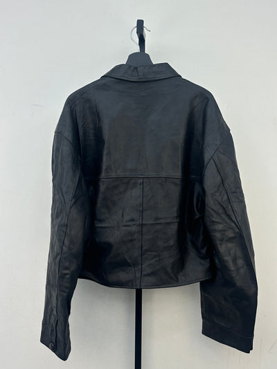 GIACCA CROPPED VERA PELLE TAGLIA: L