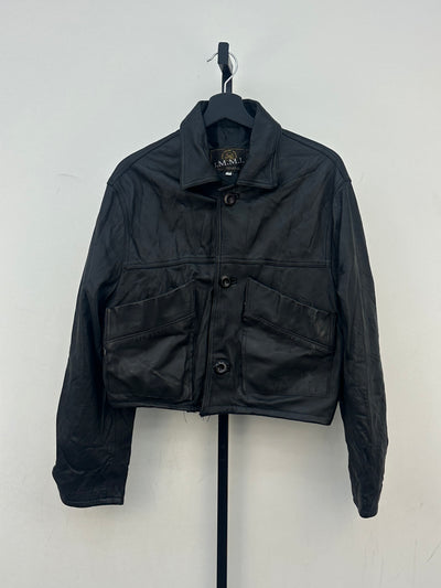 GIACCA CROPPED VERA PELLE TAGLIA: L