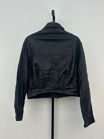 GIACCA CROPPED VERA PELLE TAGLIA: L