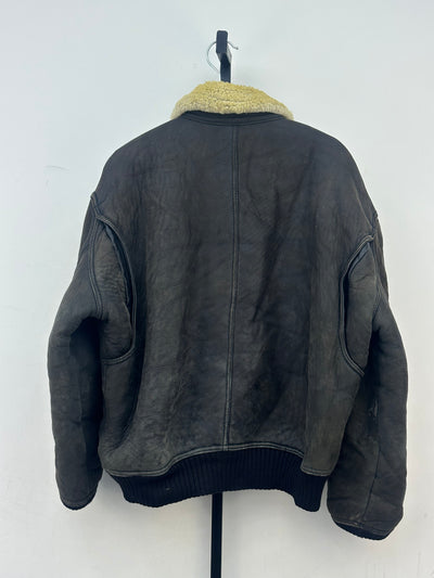 BOMBER SHEARLING VERA PELLE TAGLIA: 50