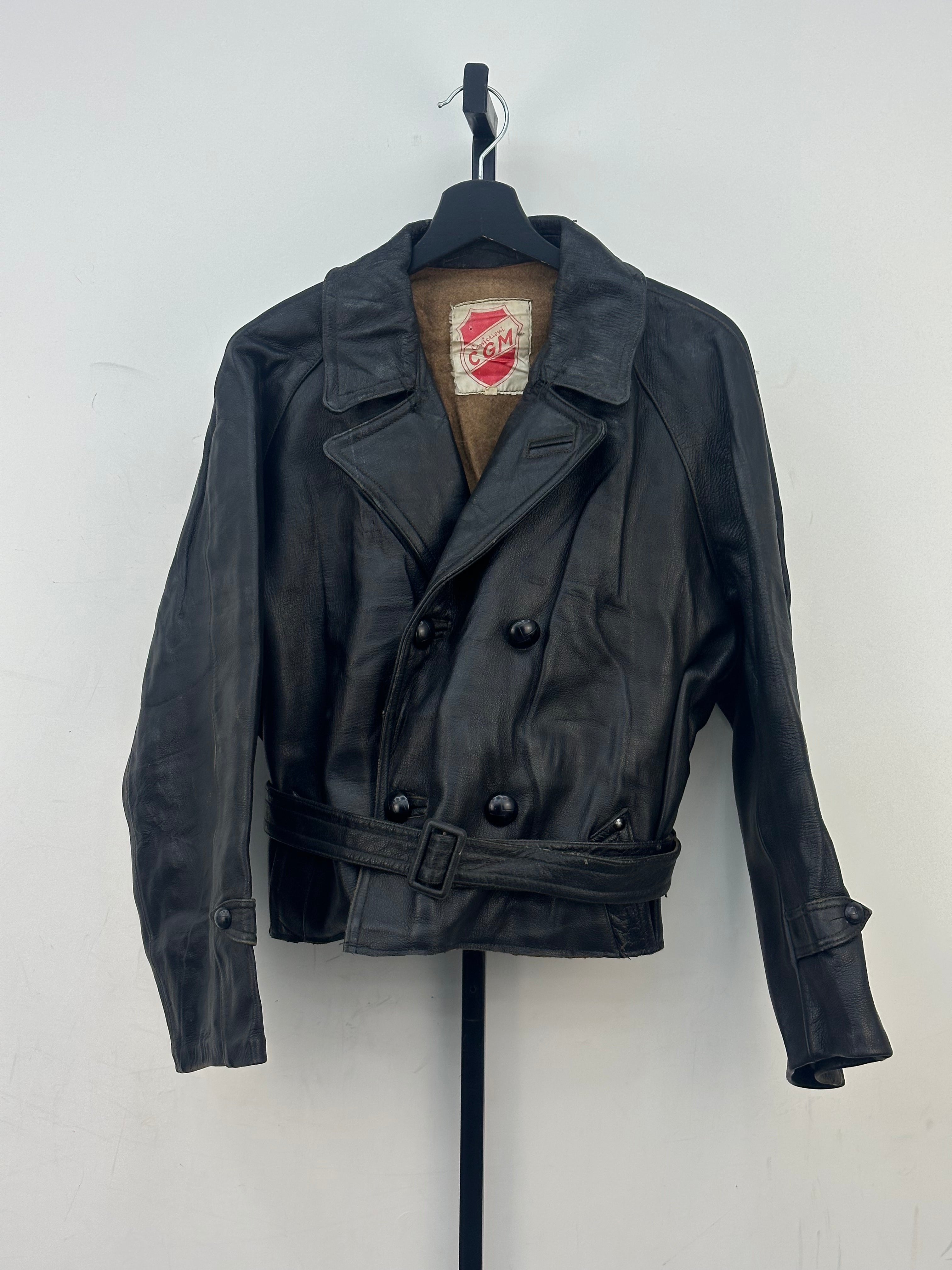 GIACCA CROPPED VERA PELLE TAGLIA: 54