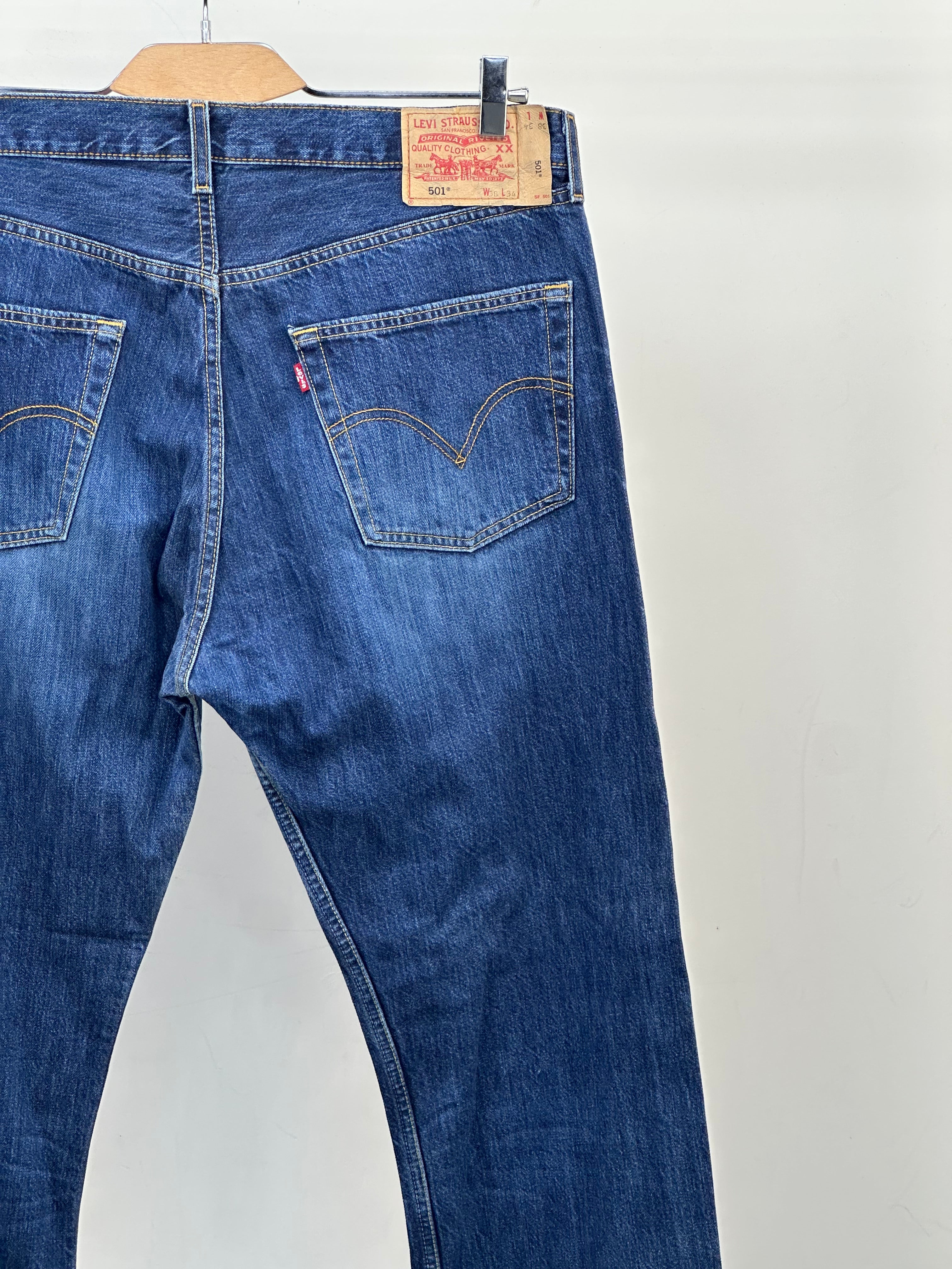 LEVI'S 501 REGULAR FIT TAGLIA: 52 ITA = W38 L34