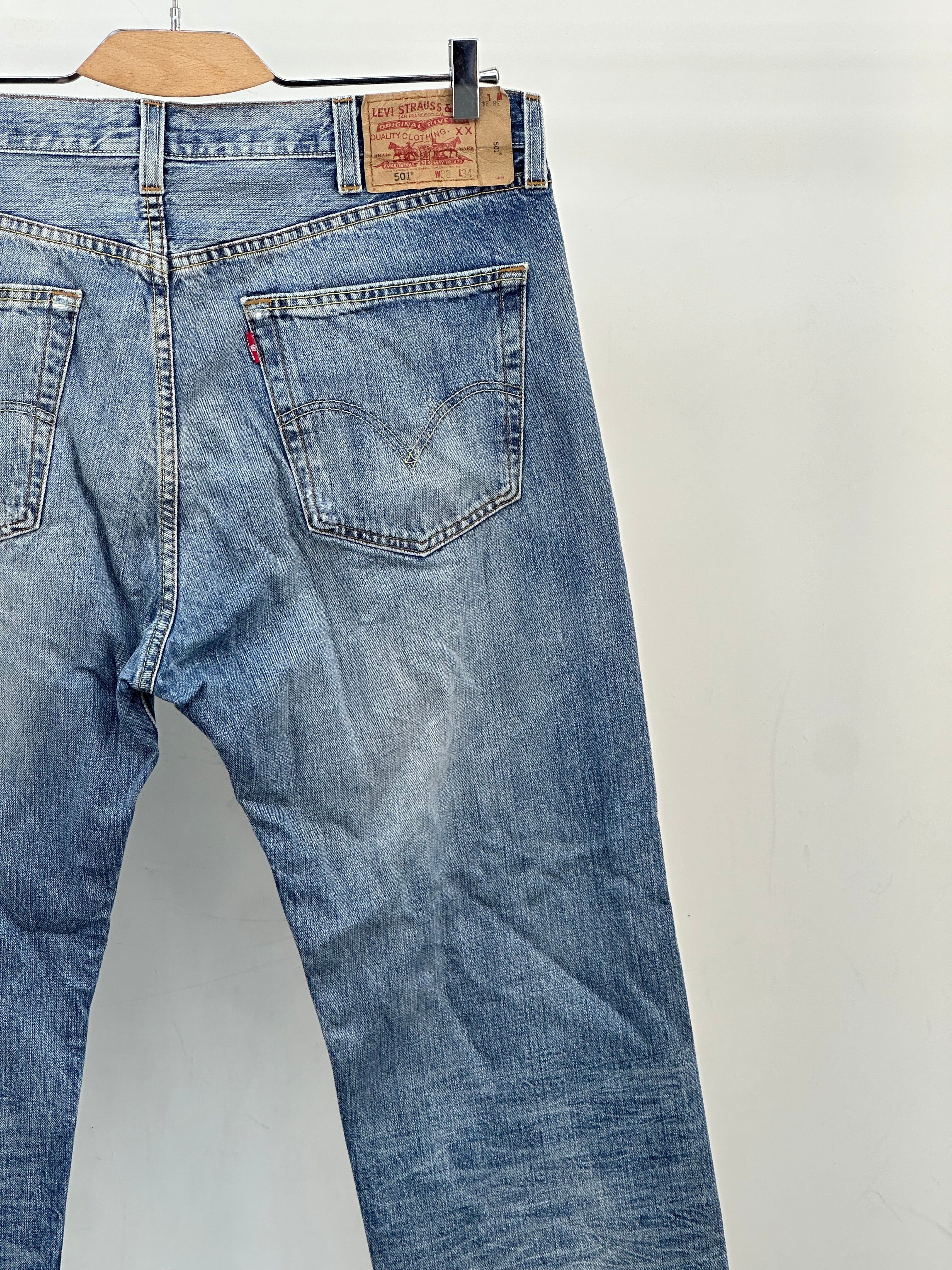 LEVI'S 501 REGULAR FIT TAGLIA: 52 ITA = W38 L34