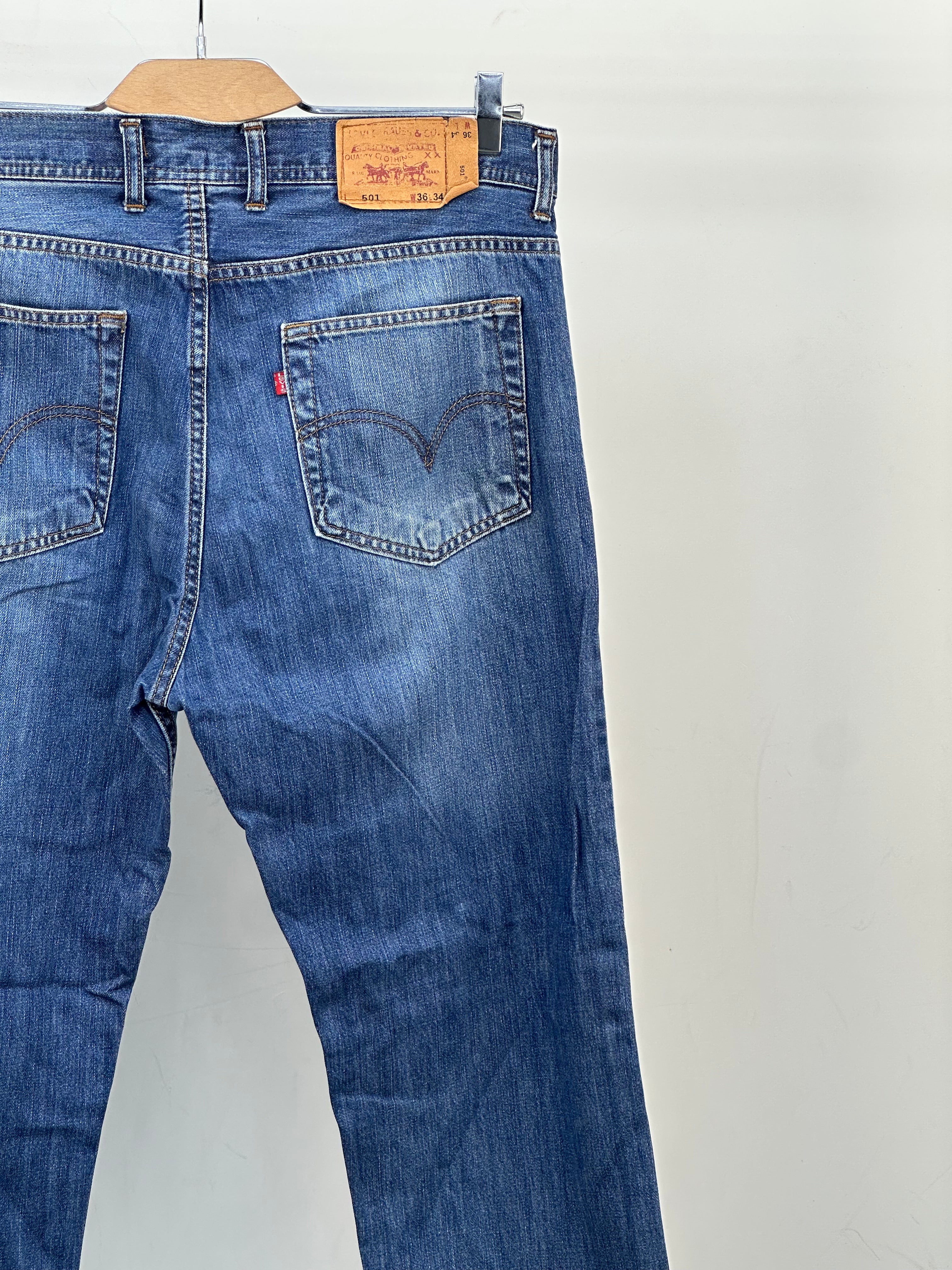 LEVI'S 501 REGULAR FIT : 50 ITA = W36 L34