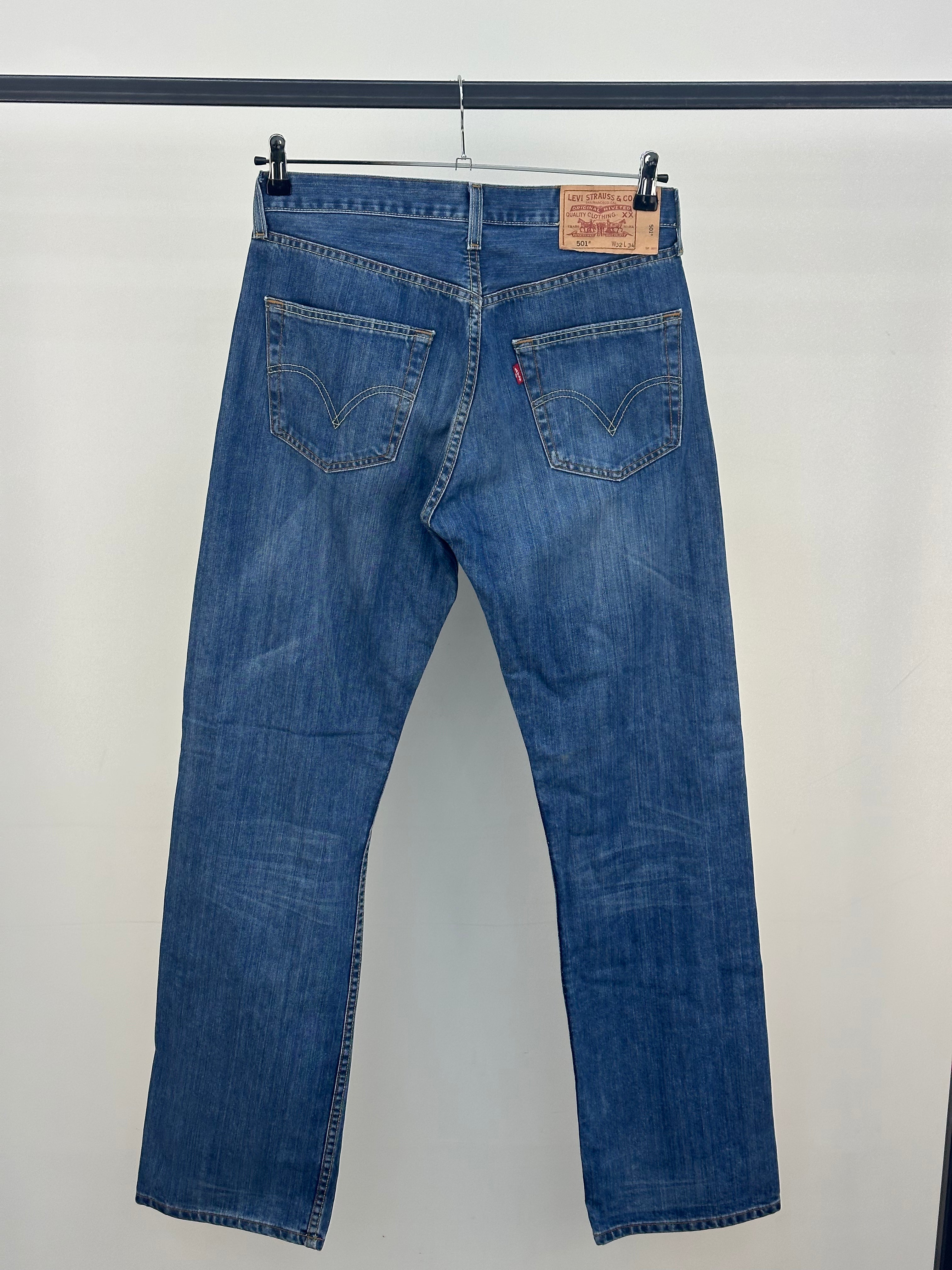 LEVI'S 501 TAGLIA : 46 ITA = W32 L34
