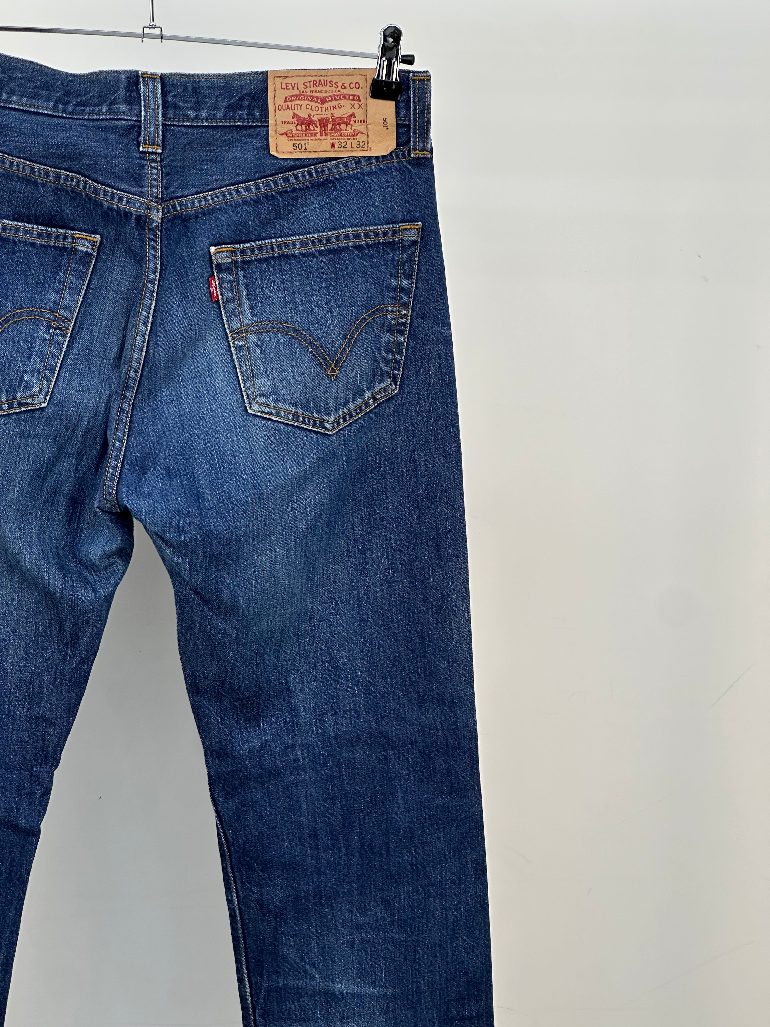 LEVI'S 501 TAGLIA : 46 ITA = W32 L32
