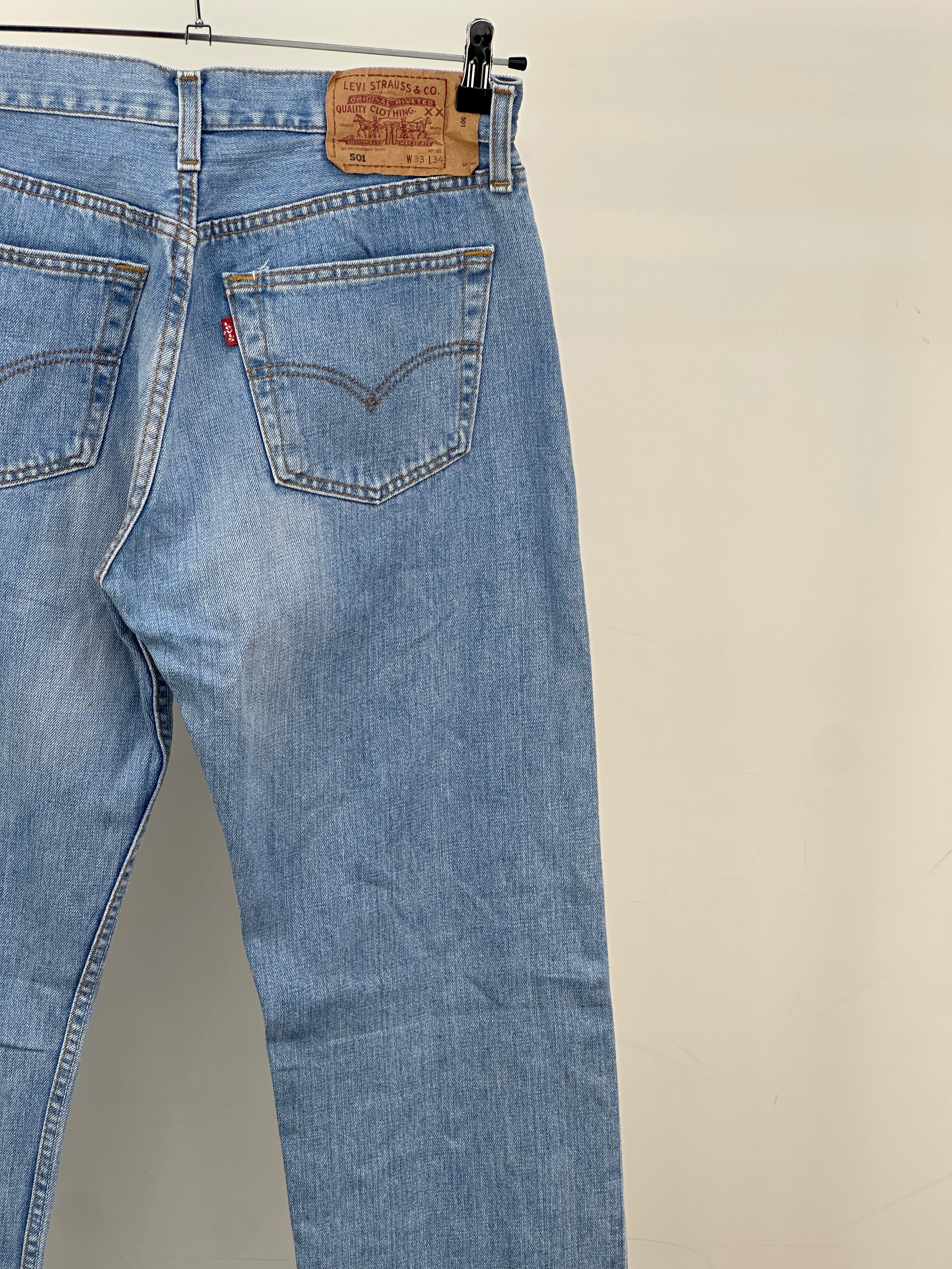 LEVI'S 501 TAGLIA : 47 ITA = W33 L34
