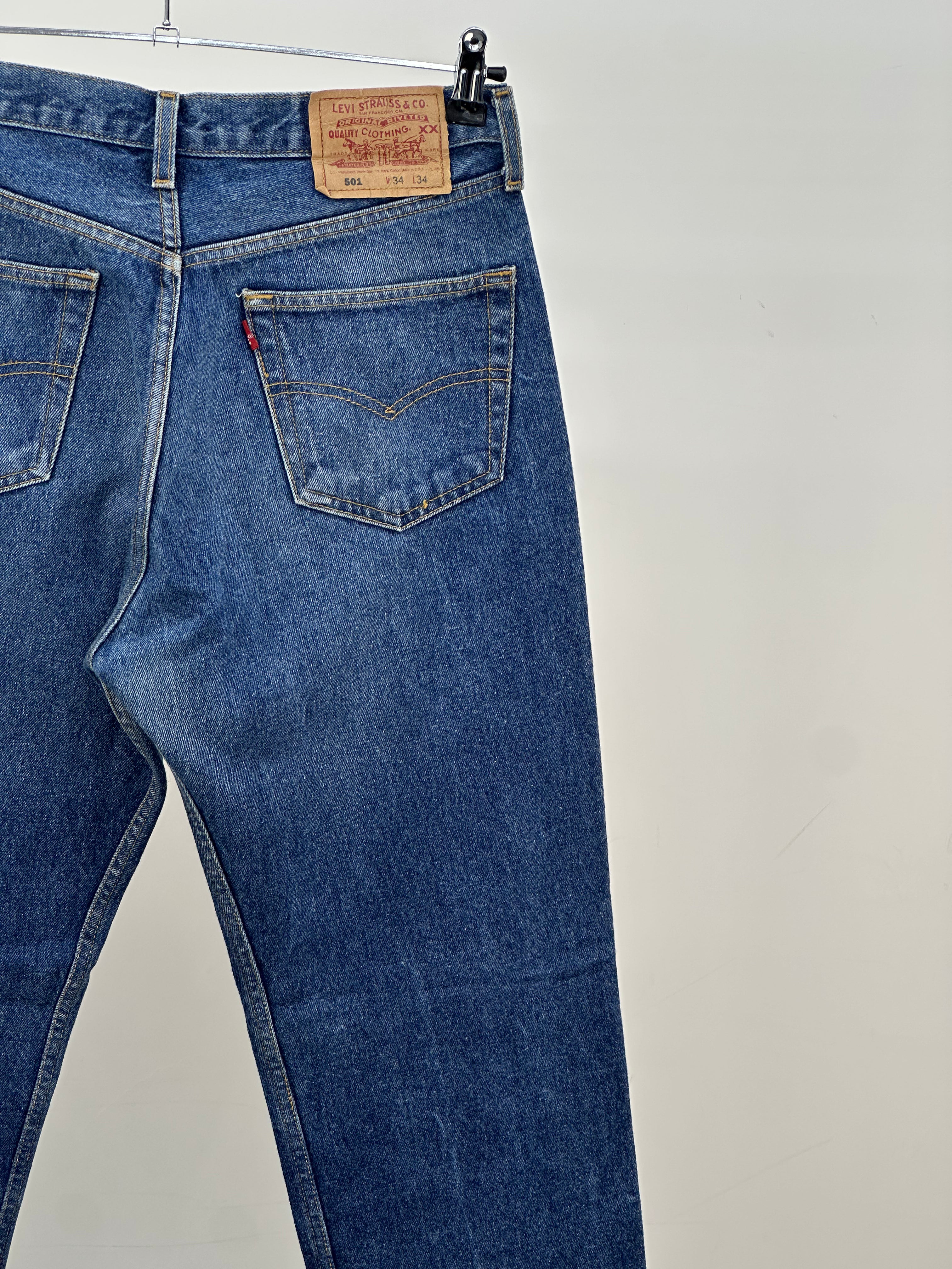 LEVI'S 501 TAGLIA: 48 ITA = W34 L34