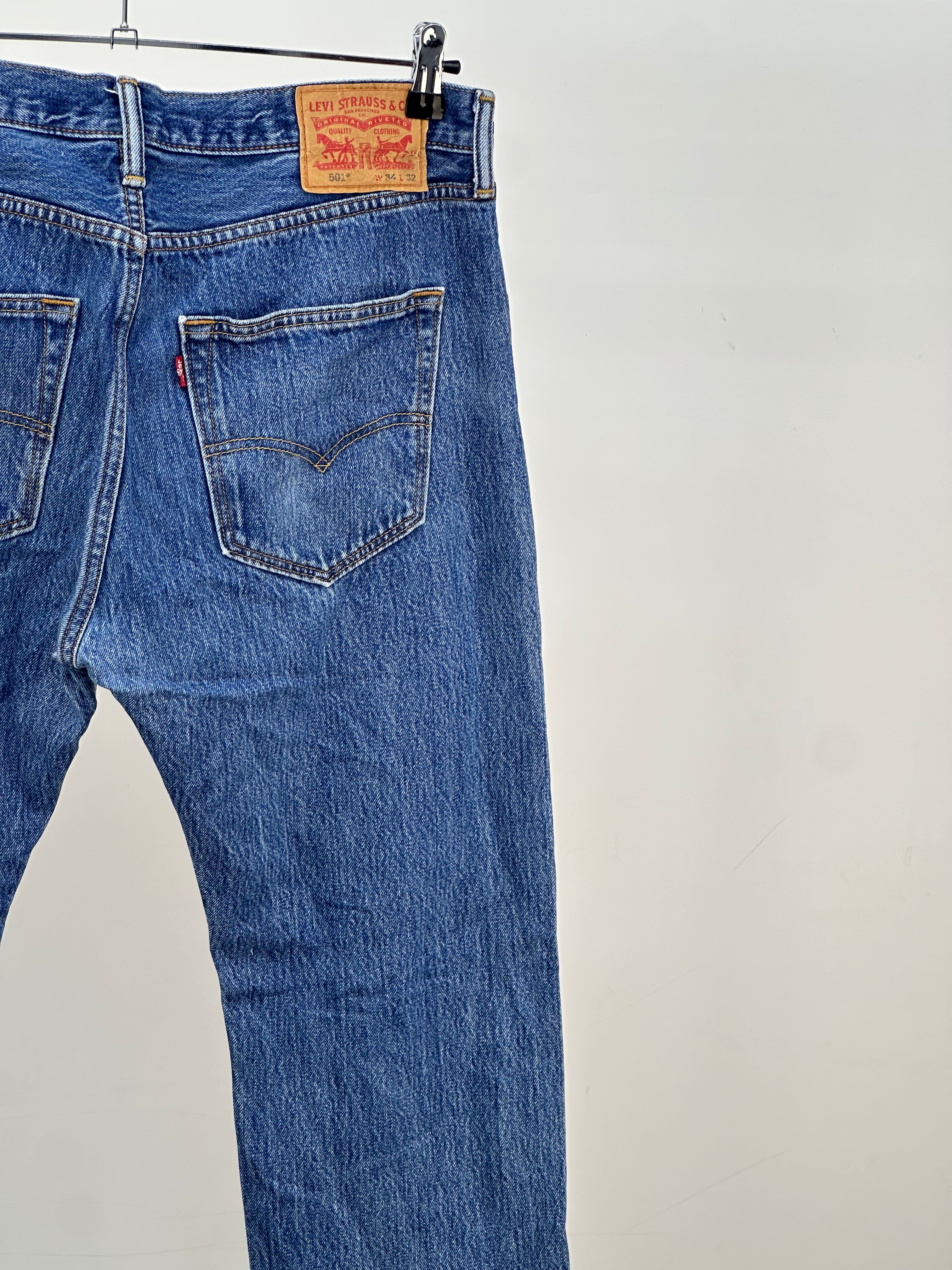 LEVI'S 501 TAGLIA: 48 ITA = W34 L32