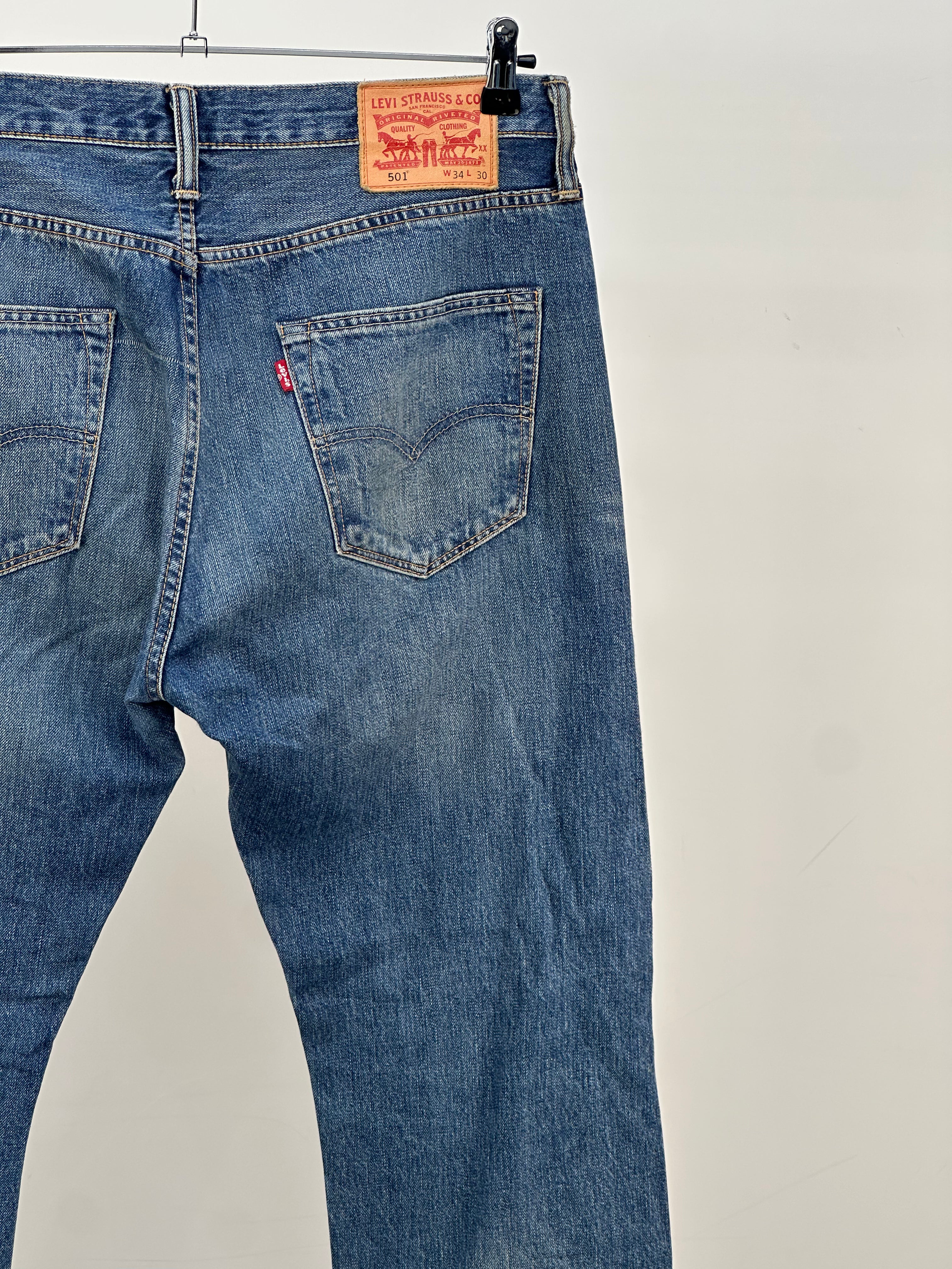 LEVI'S 501 TAGLIA: 48 ITA = W34 L30
