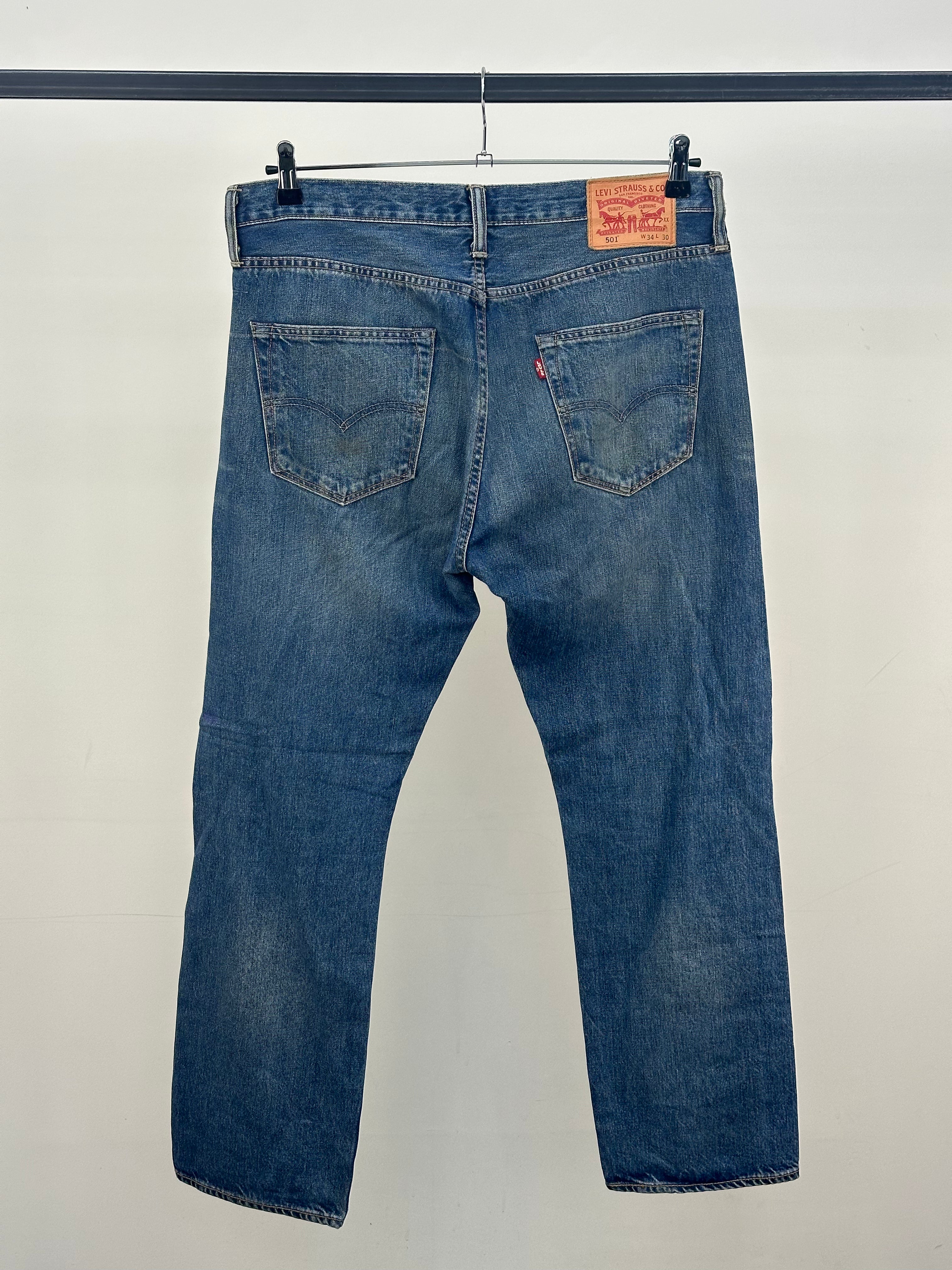 LEVI'S 501 TAGLIA: 48 ITA = W34 L30