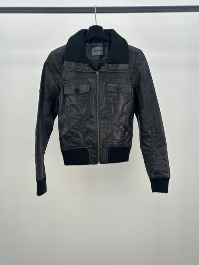 BIKER ONLY IN PELLE CROP DONNA