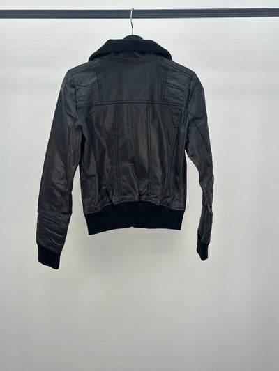 BIKER ONLY IN PELLE CROP DONNA