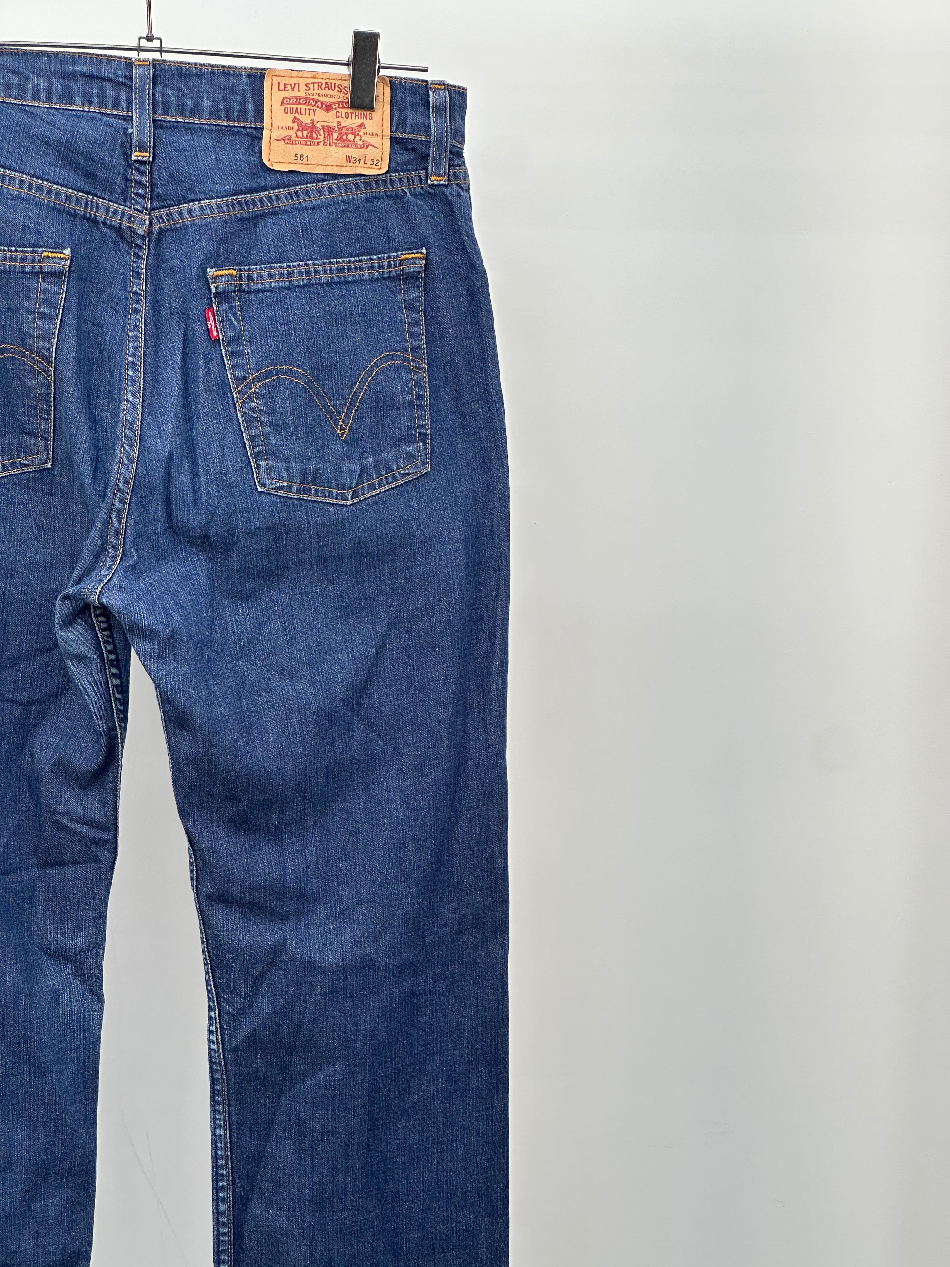 LEVI'S 581 STRAIGHT FIT TAGLIA: 45 ITA = W31 L32