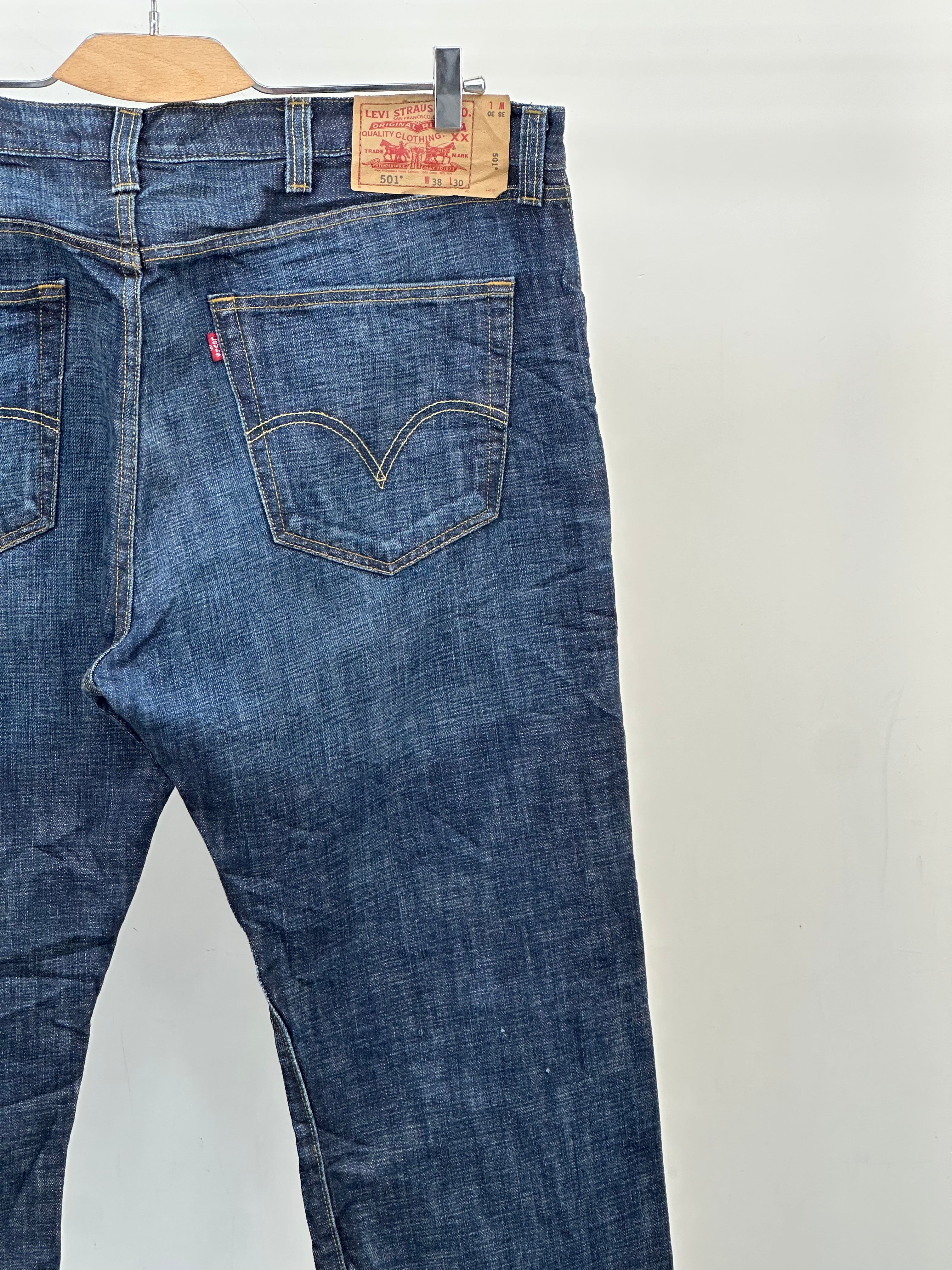 LEVI'S 501 REGULAR  FIT: 50 ITA = W38 L30