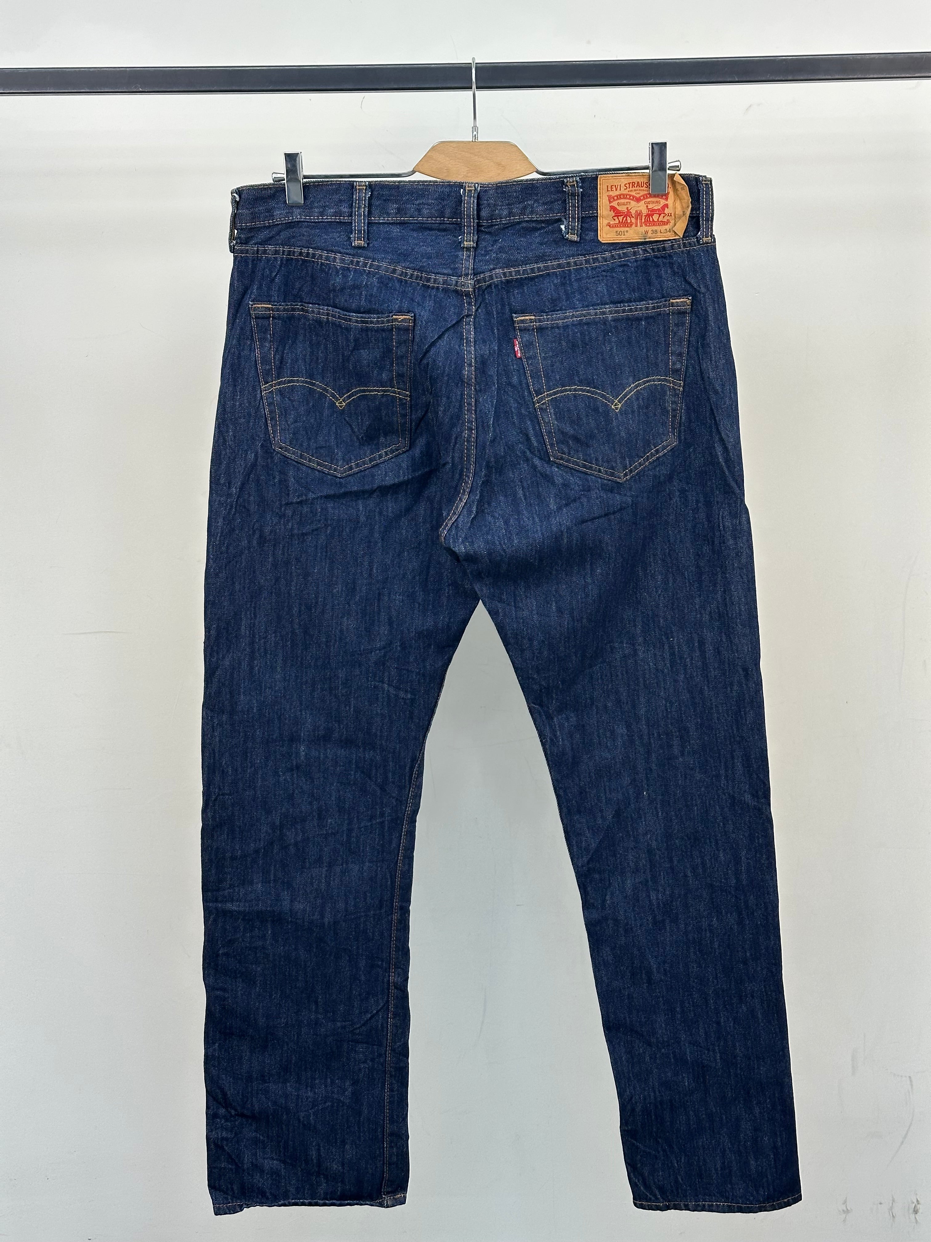 LEVI'S 501 REGULAR  FIT: 50 ITA = W38 L34