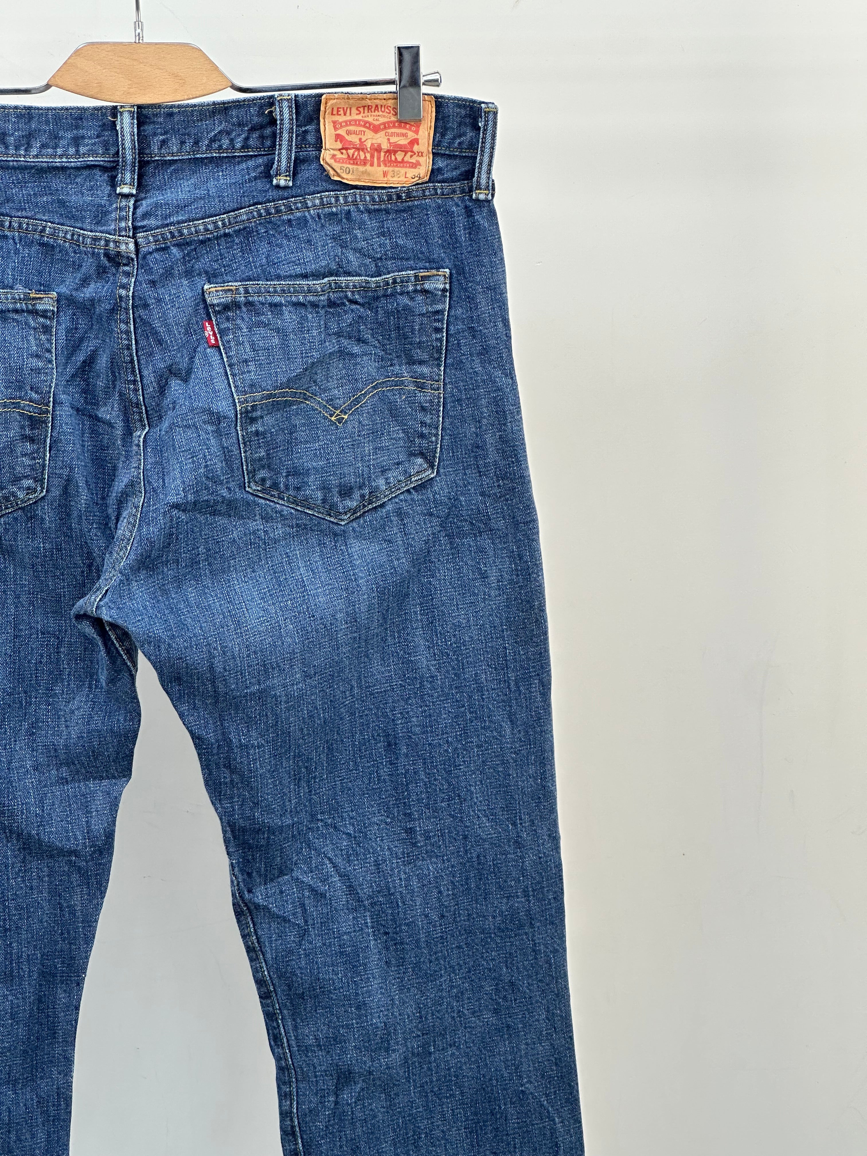 LEVI'S 501 REGULAR  FIT: 50 ITA = W38 L34