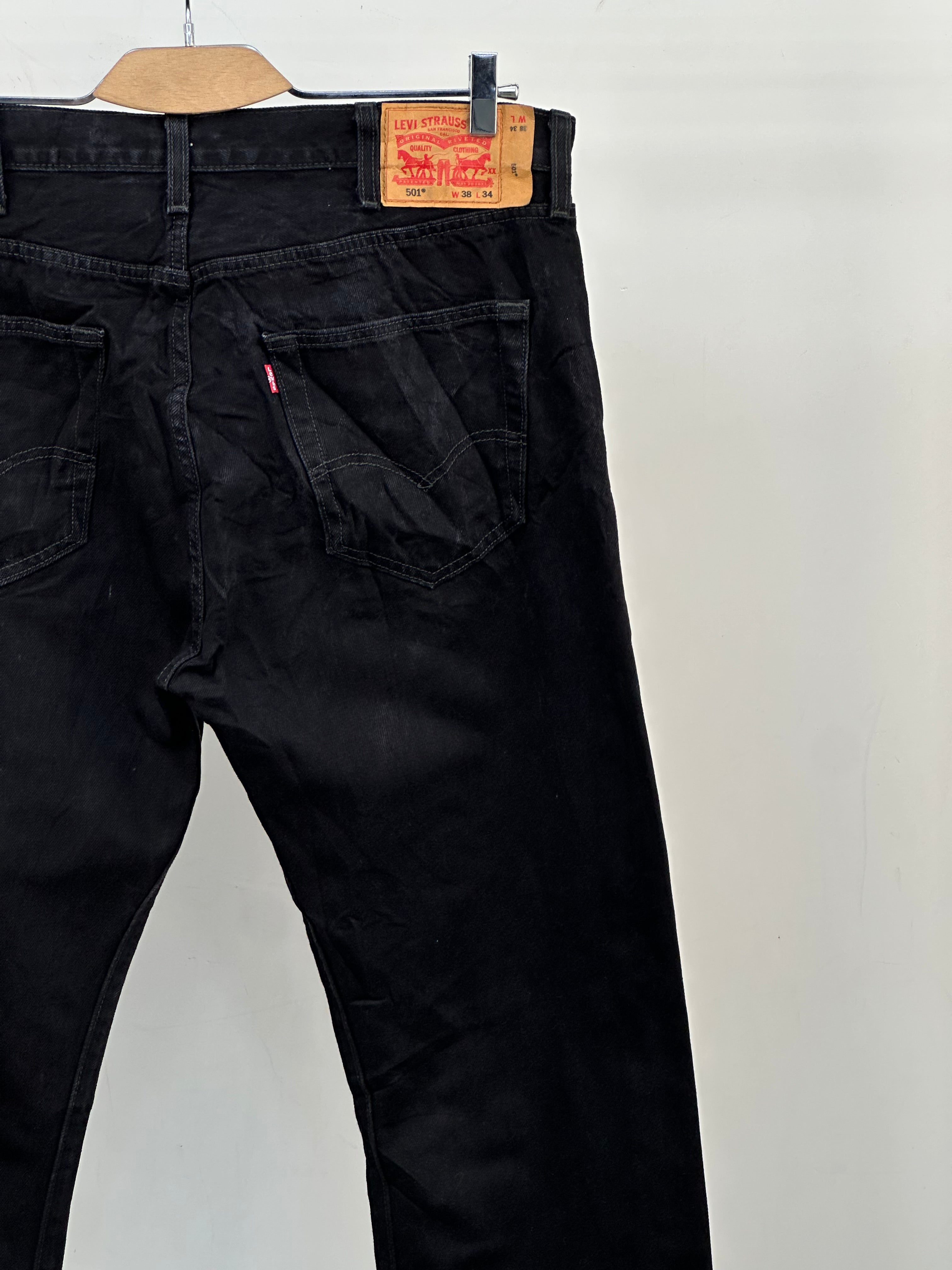LEVI'S 501 REGULAR  FIT: 50 ITA = W38 L34