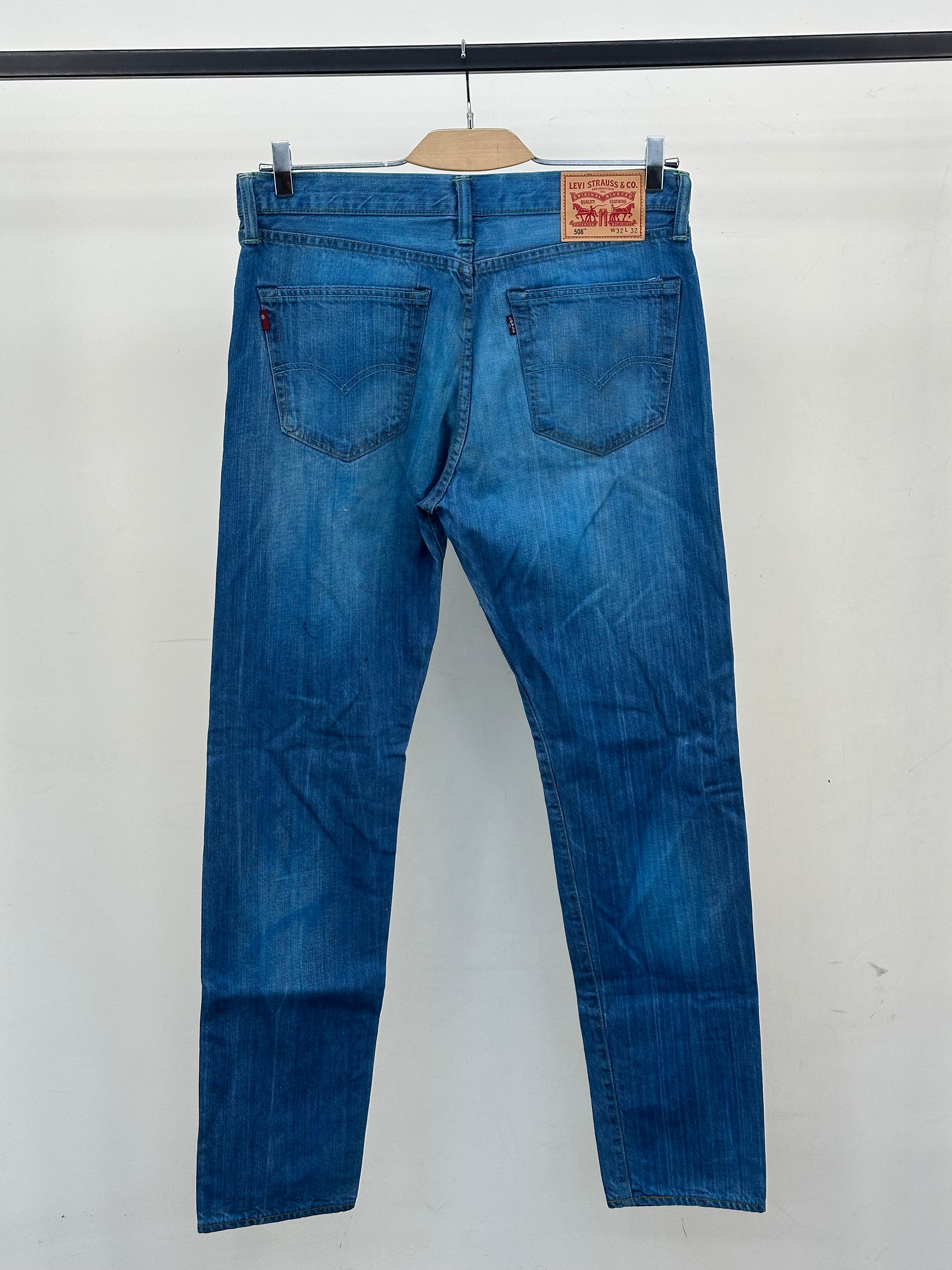 LEVI'S 508 REGULAR TAPER FIT TAGLIA: 46 ITA = W32 L32