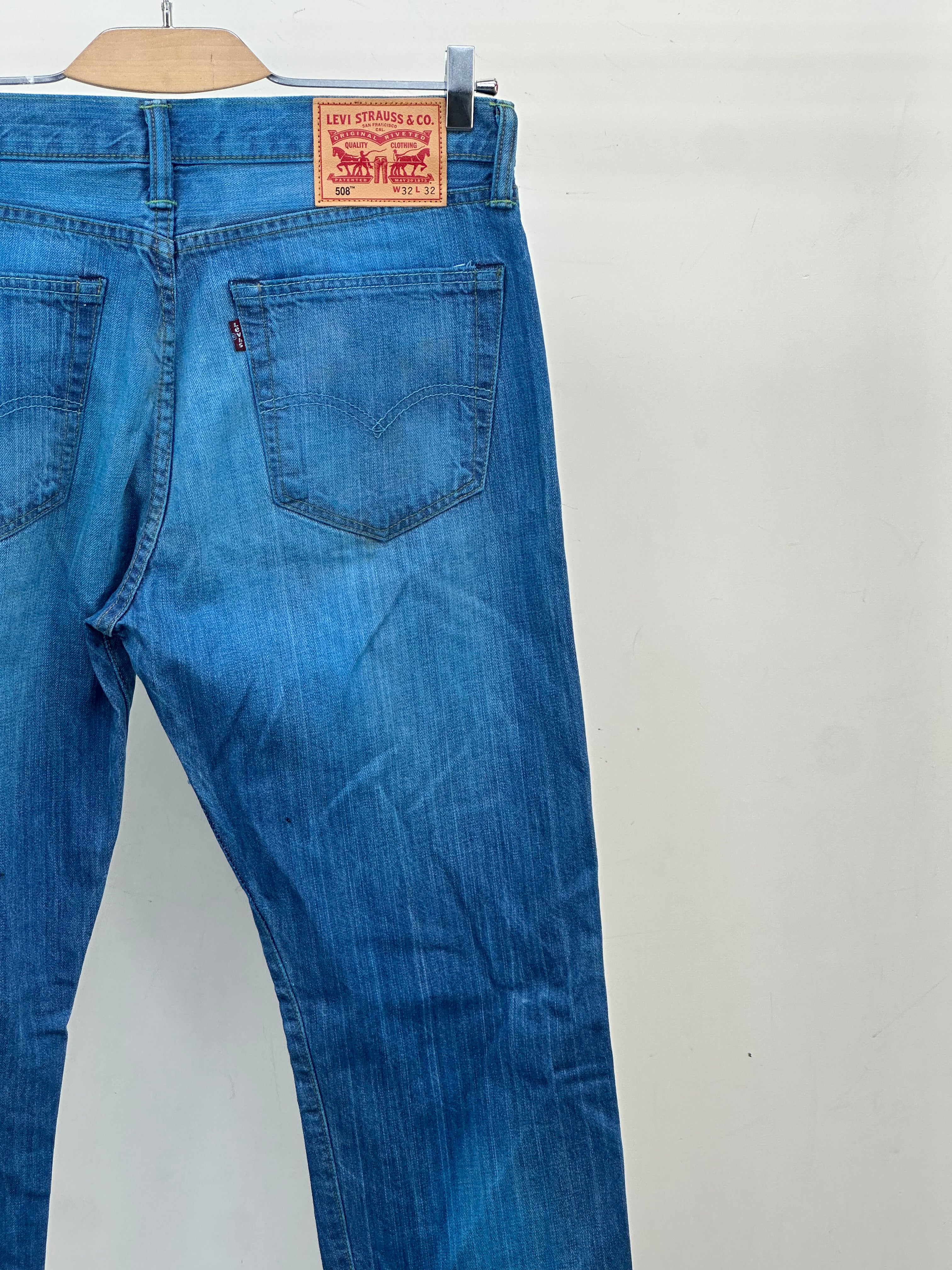 LEVI'S 508 REGULAR TAPER FIT TAGLIA: 46 ITA = W32 L32