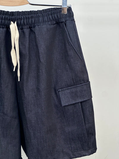 CARGO IN RAW DENIM