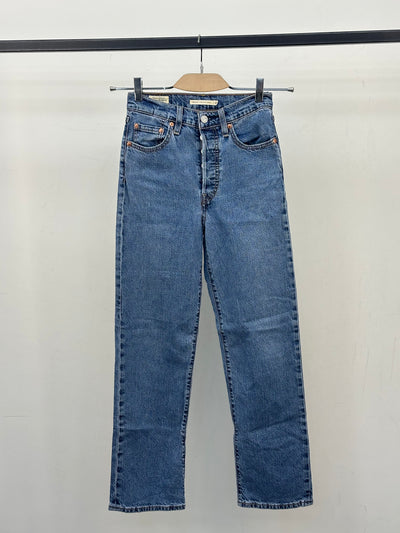 LEVI'S RIBCAGE STRAIGHT ANKLE TAGLIA: 38 ITA = W24 L29