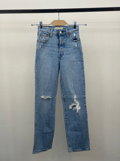 LEVI'S RIBCAGE STRAIGHT ANKLE TAGLIA: 37 ITA = W23 L29