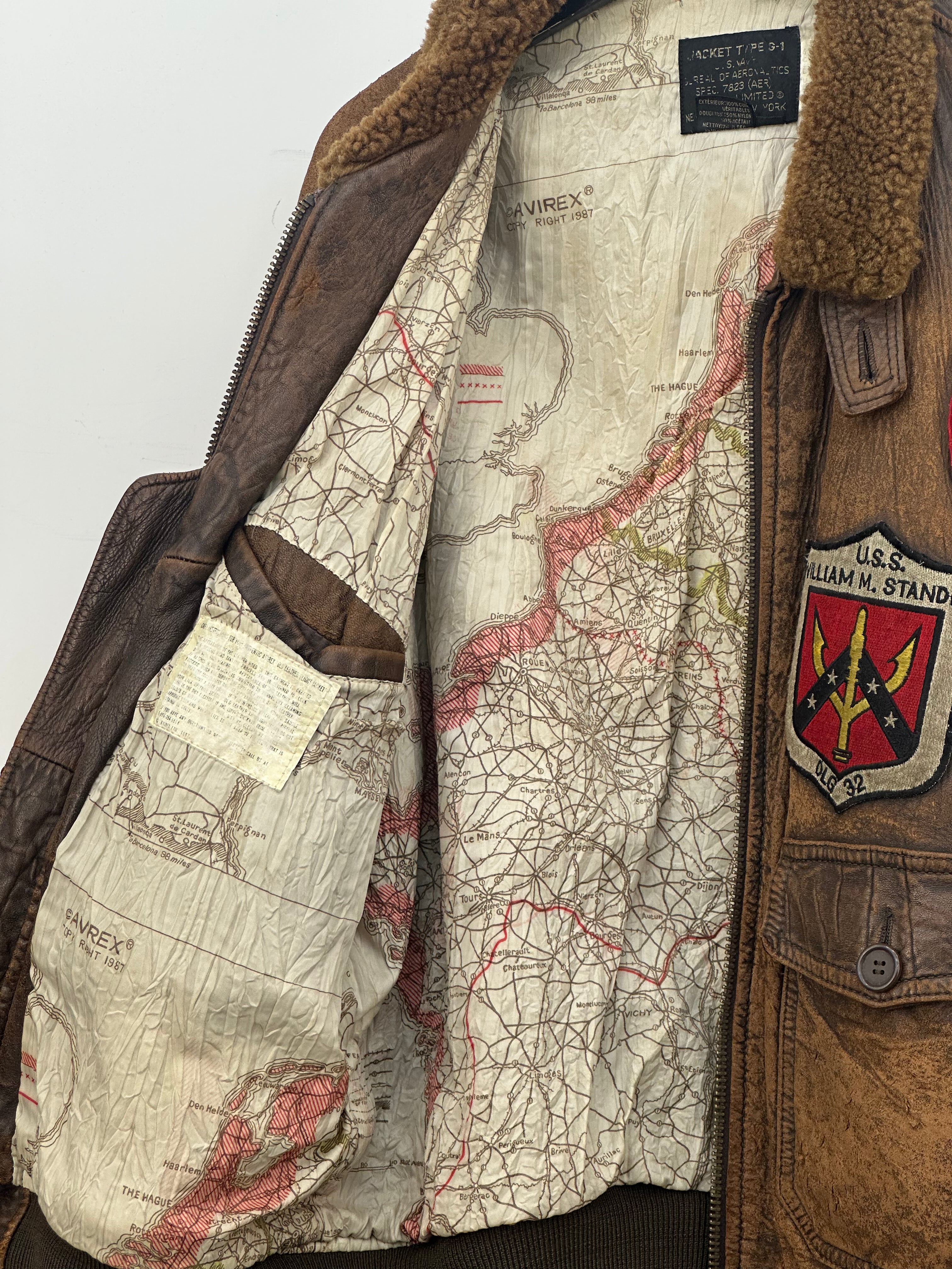 GIACCA AVIREX IN PELLE IN PELLE VINTAGE TAGLIA: L