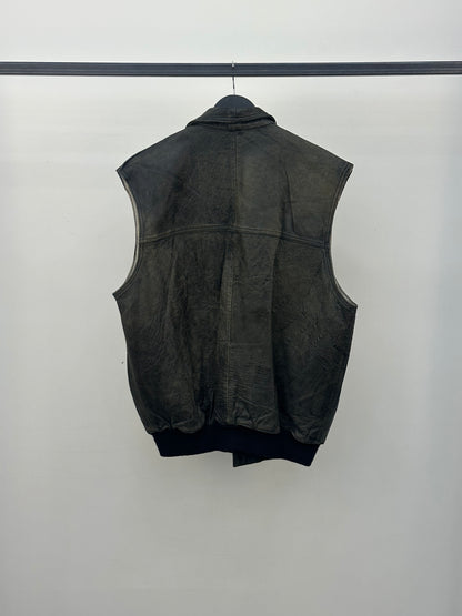 GILET IN PELLE TAGLIA: L