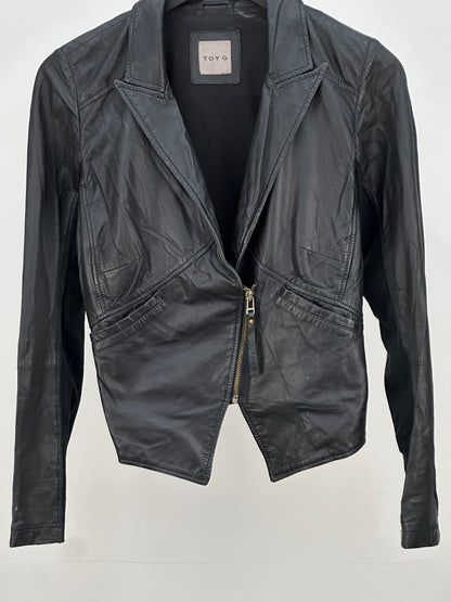 LEATHER JACKET SIZE : 42