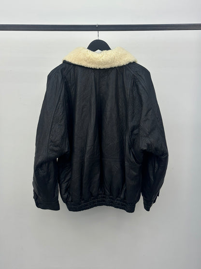 BOMBER IN PELLE TAGLIA: L