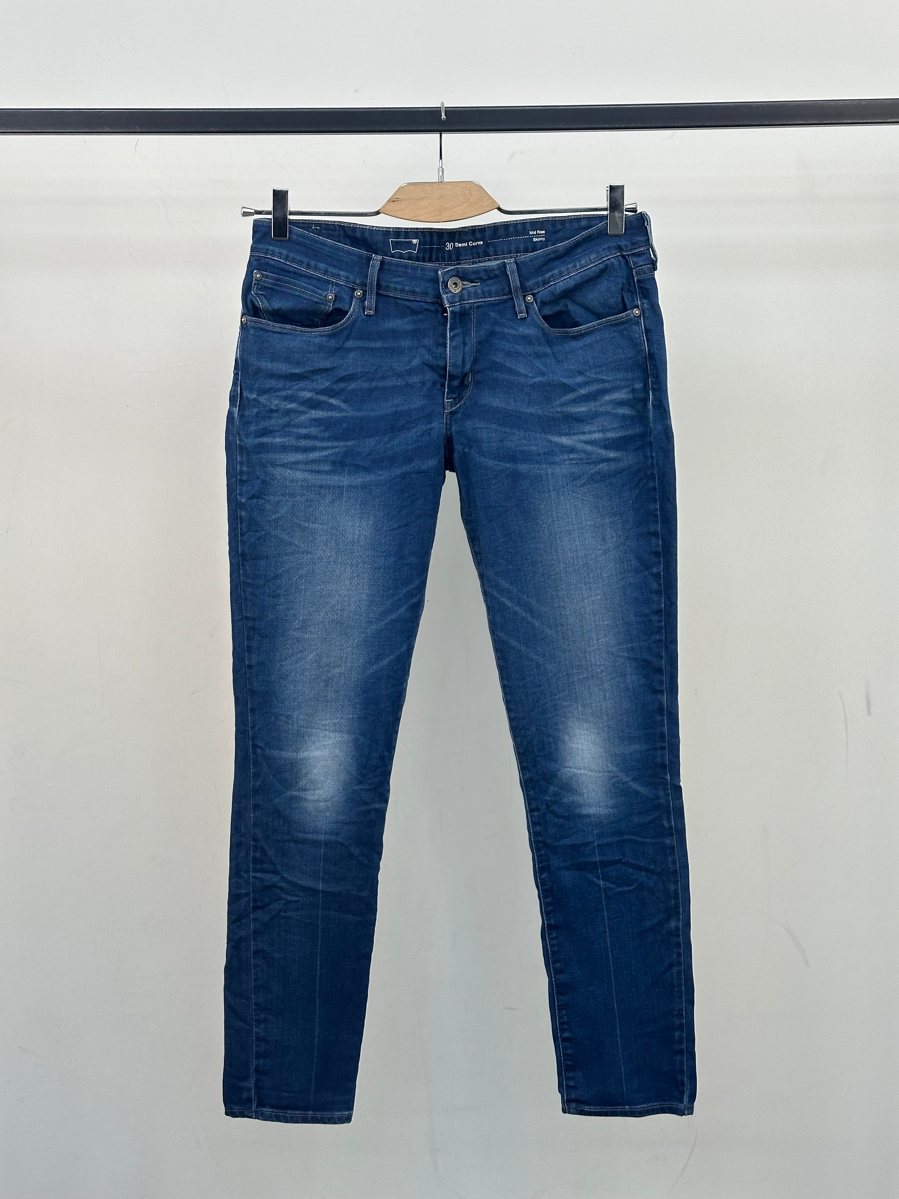 LEVI'S MID RISE SKINNY FIT: 44 ITA = W30 L32